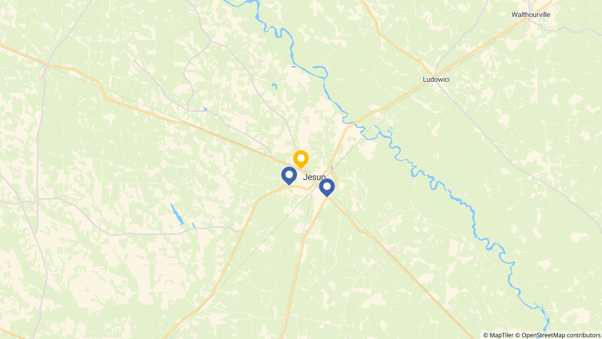 Street map of the ATM area