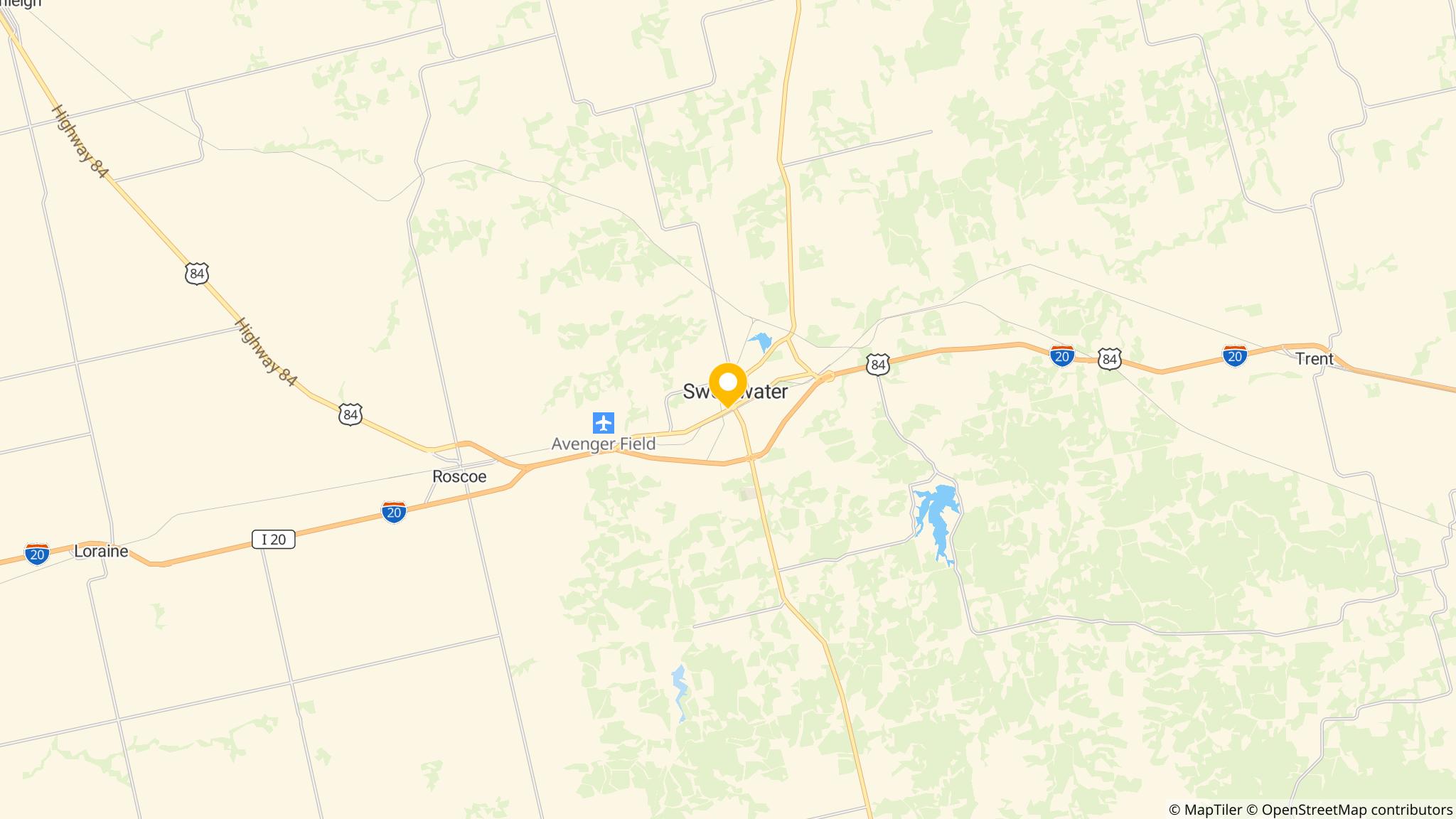 Street map of the ATM area