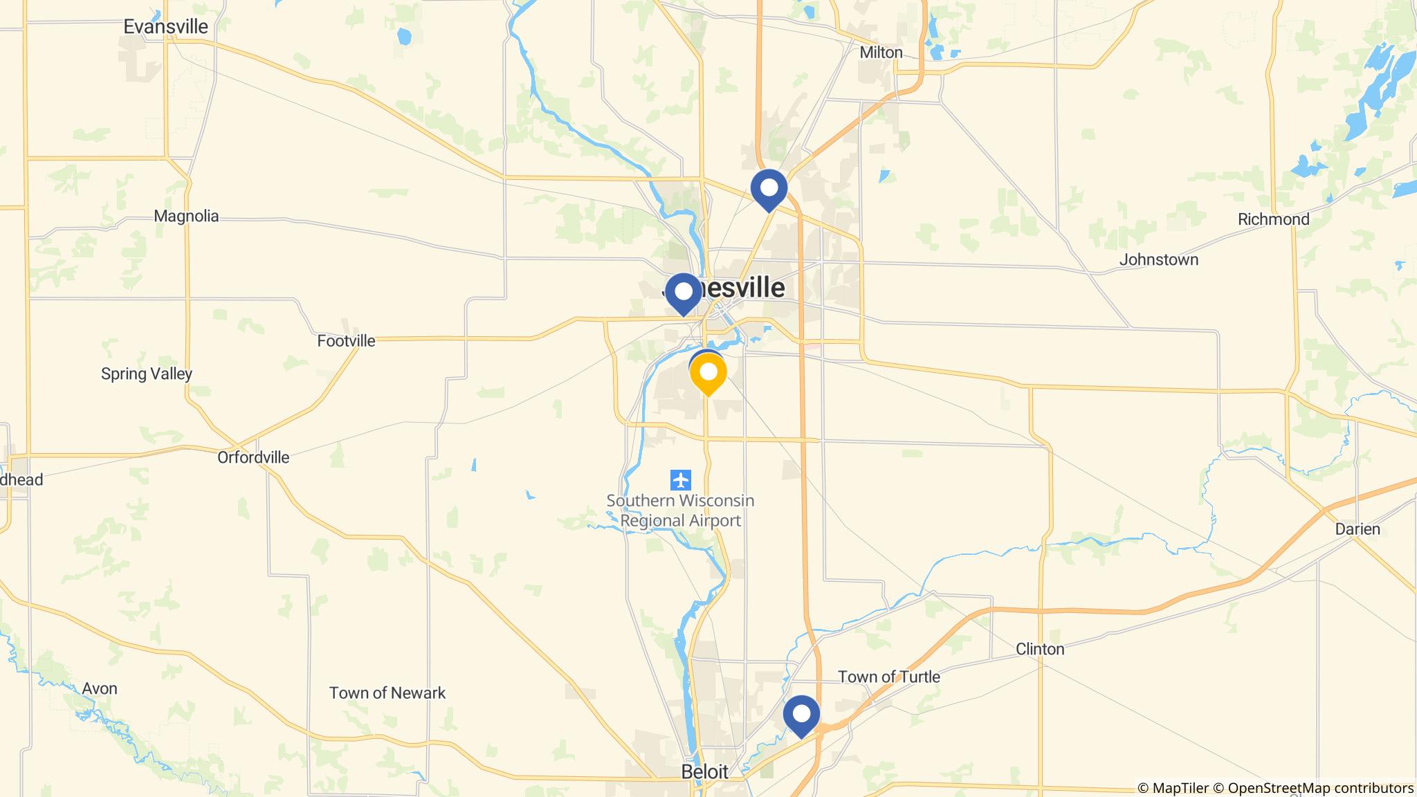 Street map of the ATM area