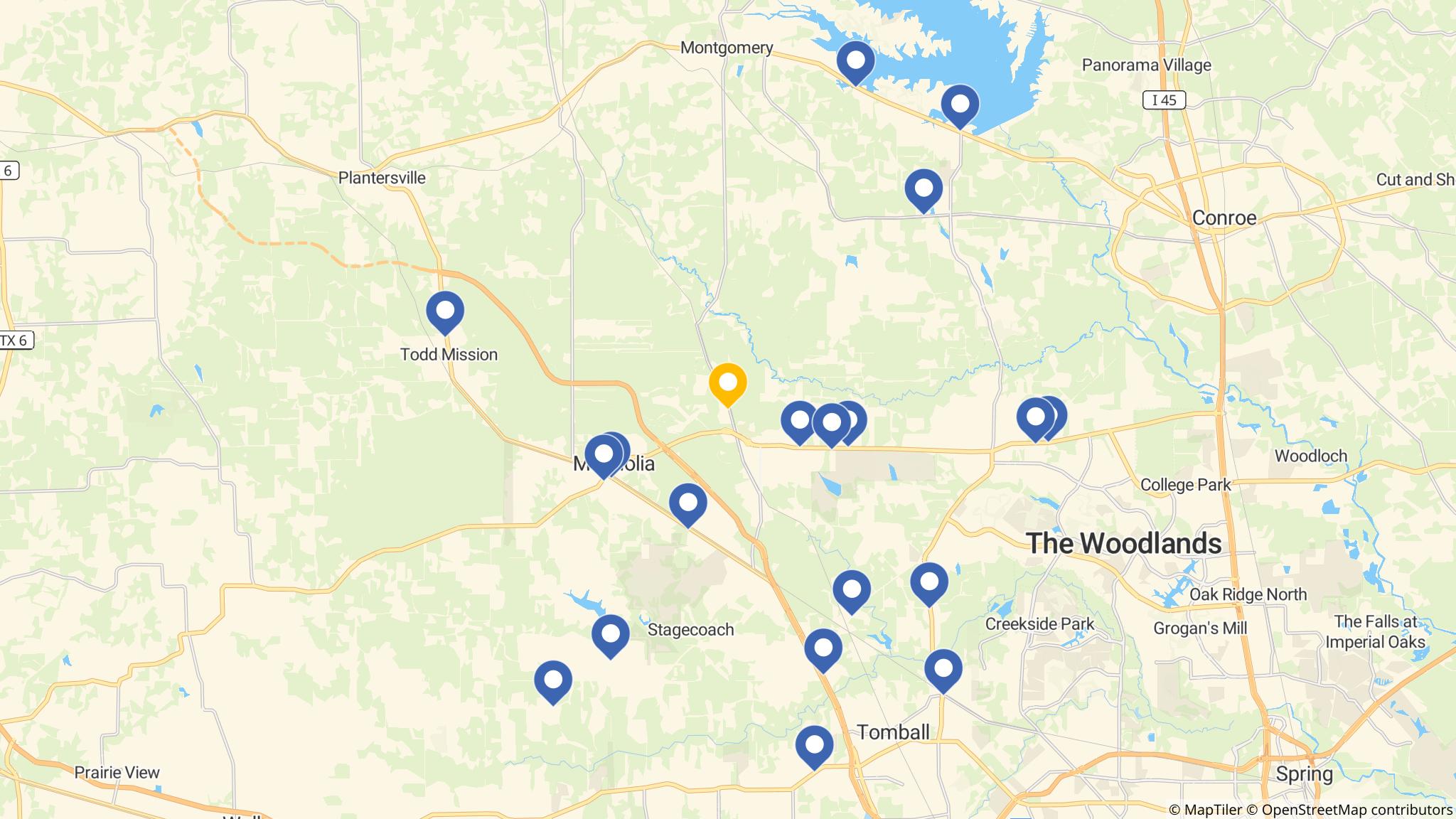 Street map of the ATM area