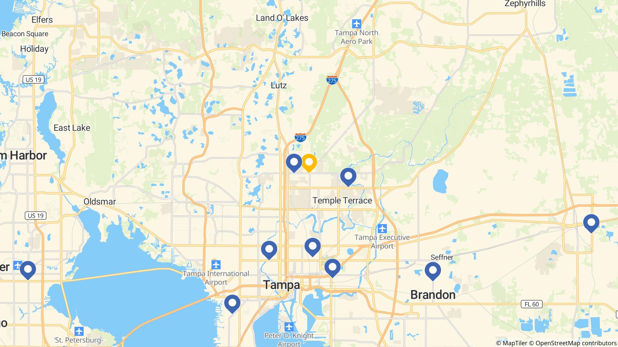 Street map of the ATM area