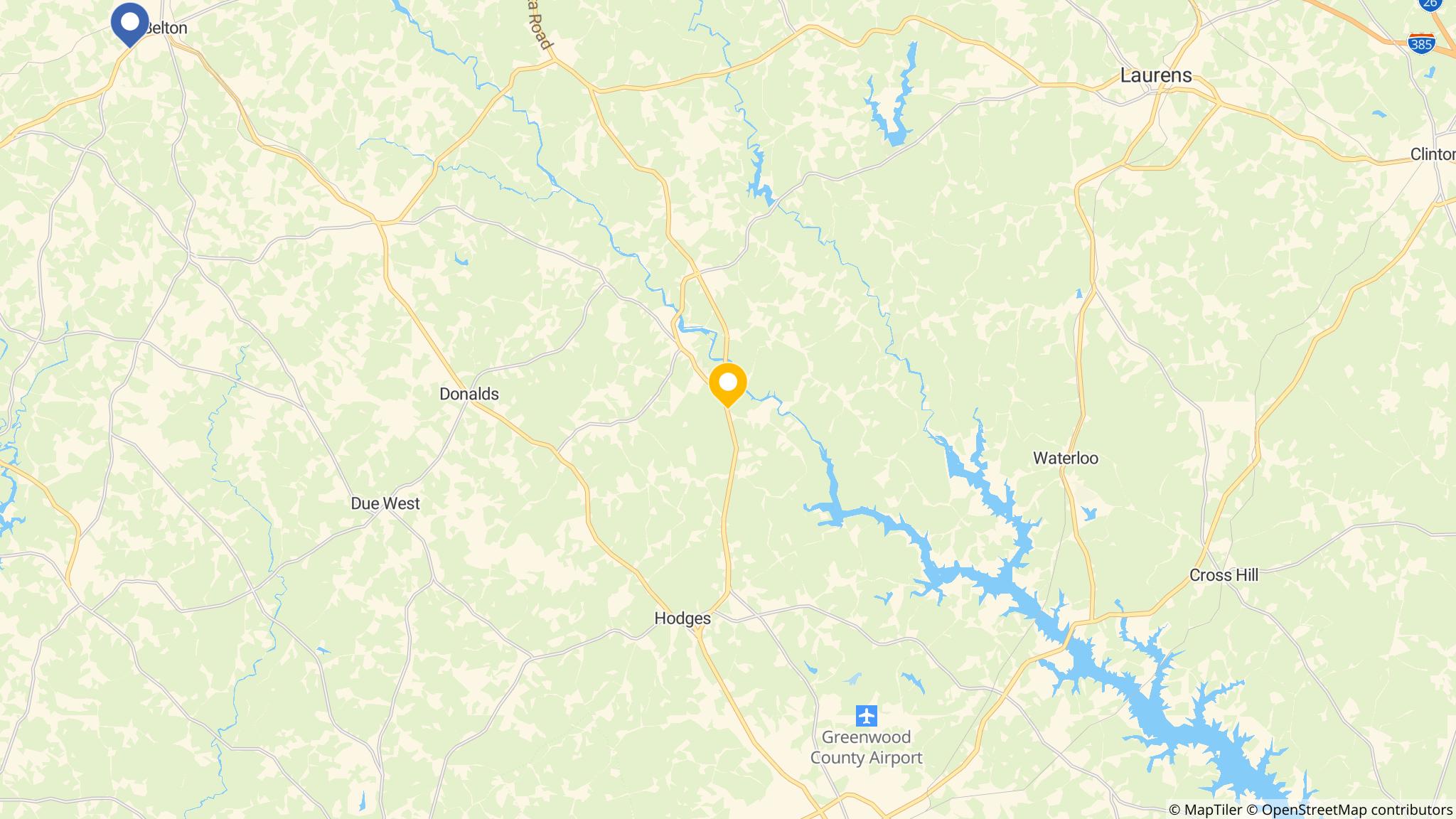 Street map of the ATM area