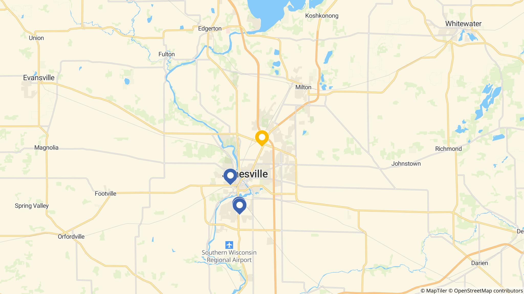 Street map of the ATM area