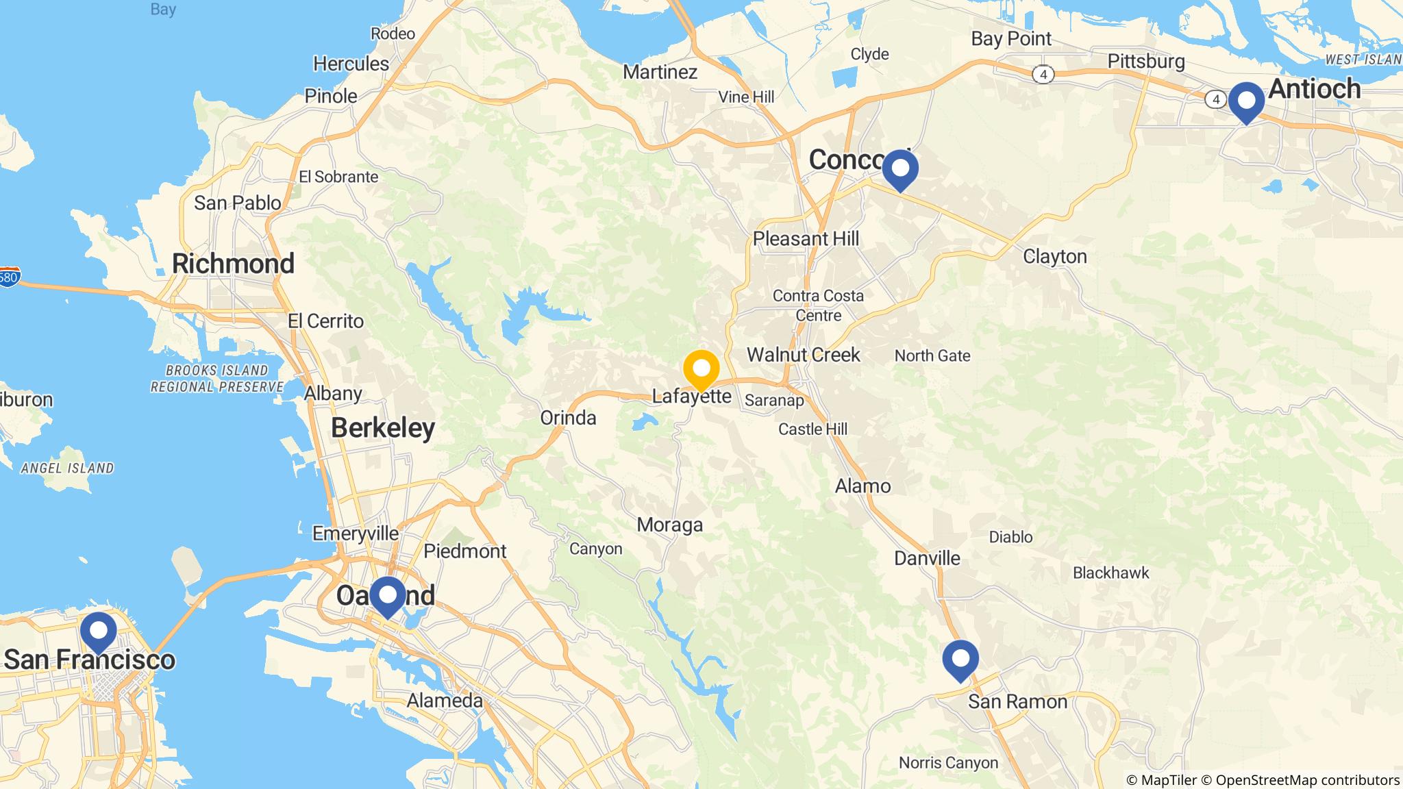 Street map of the ATM area