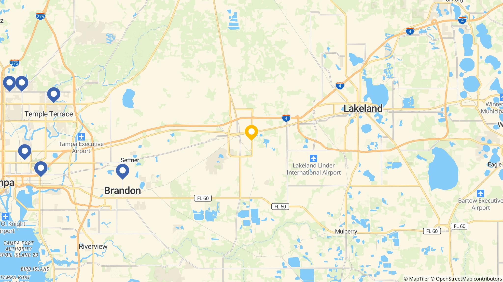 Street map of the ATM area