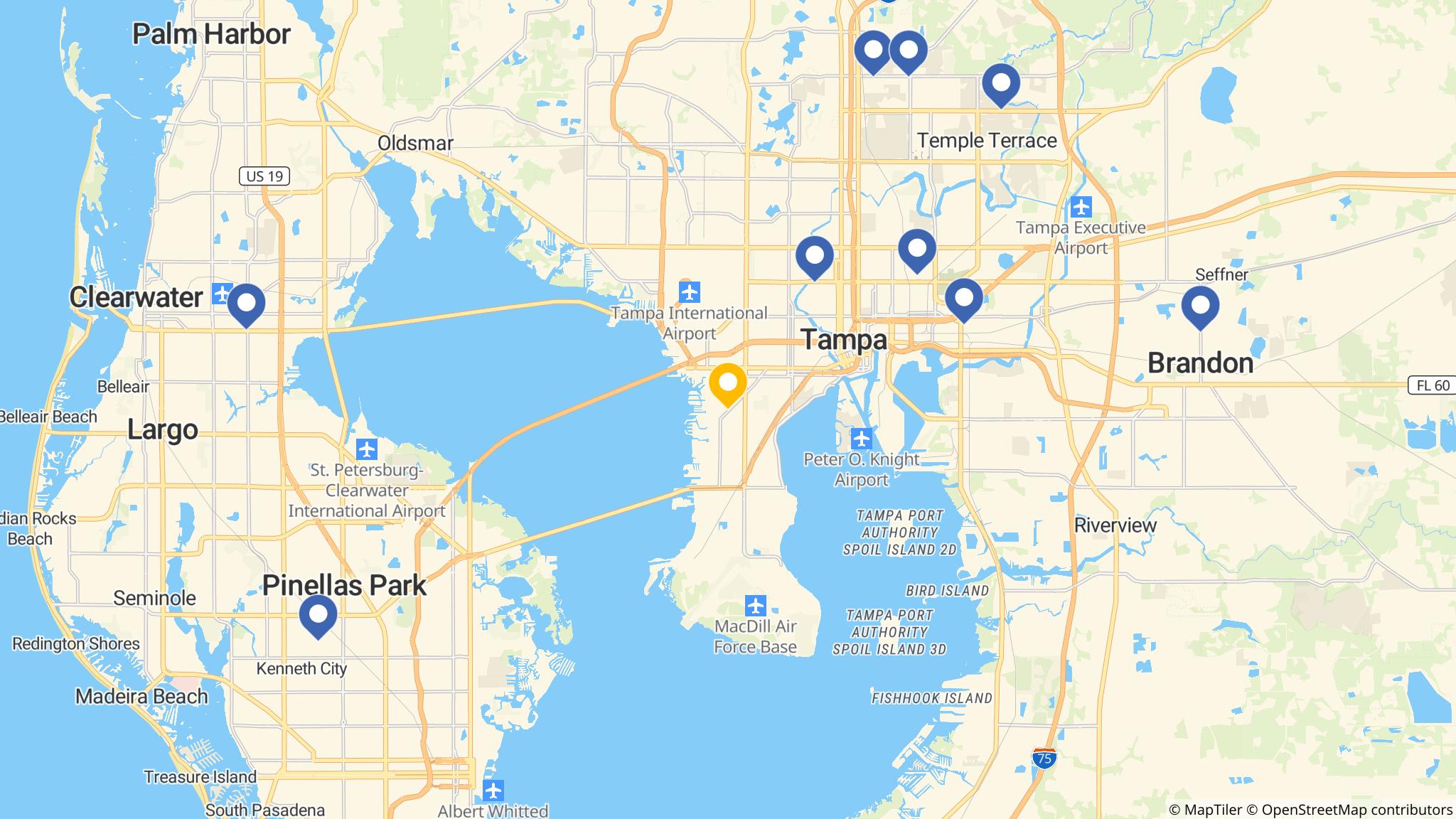Street map of the ATM area