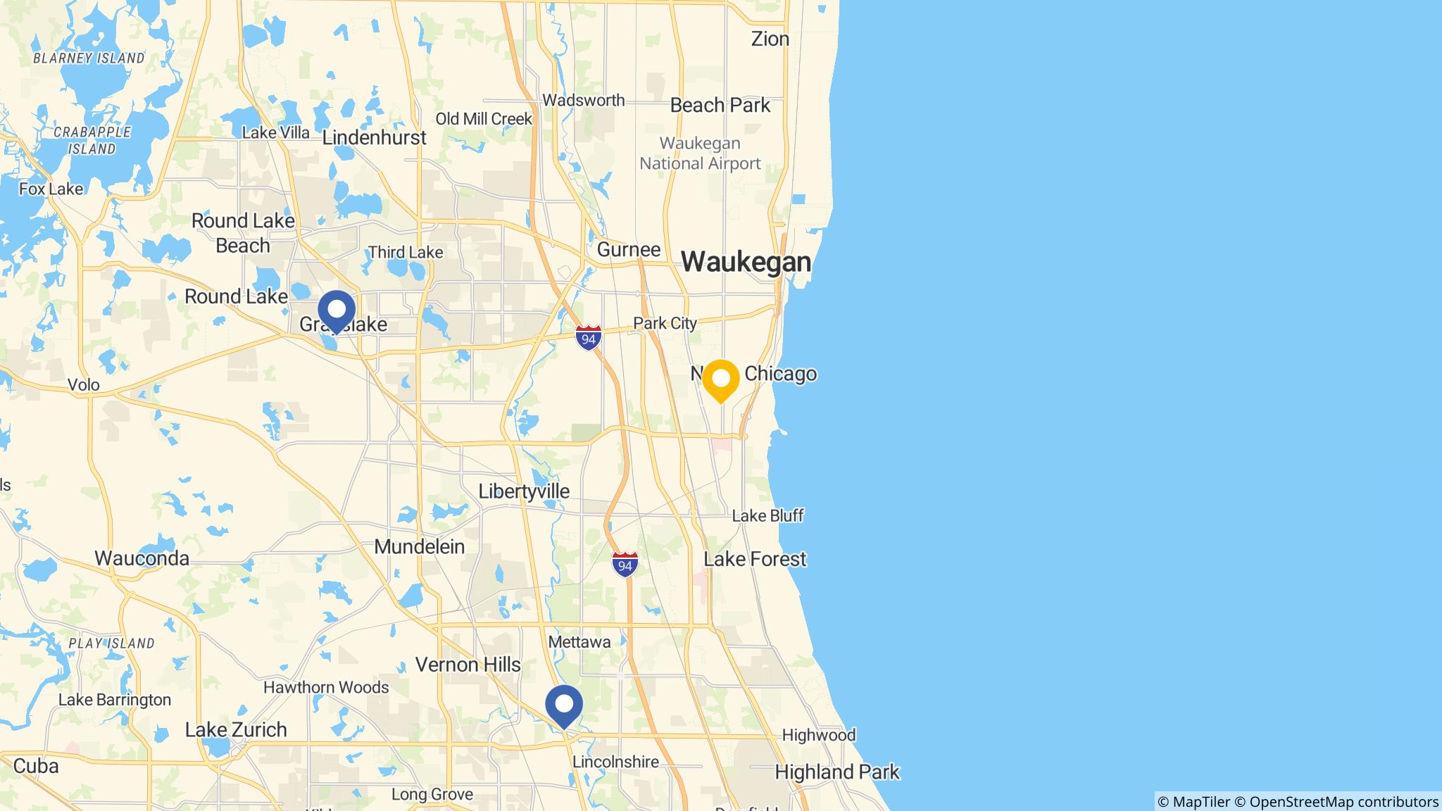Street map of the ATM area