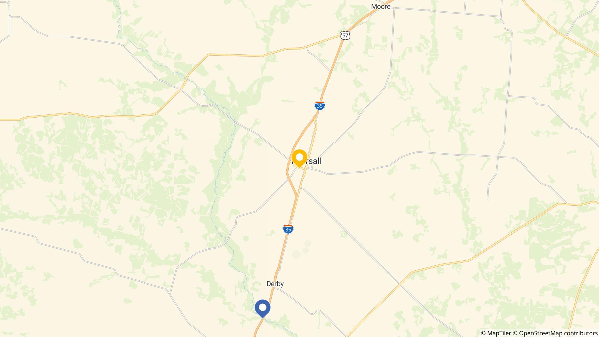 Street map of the ATM area