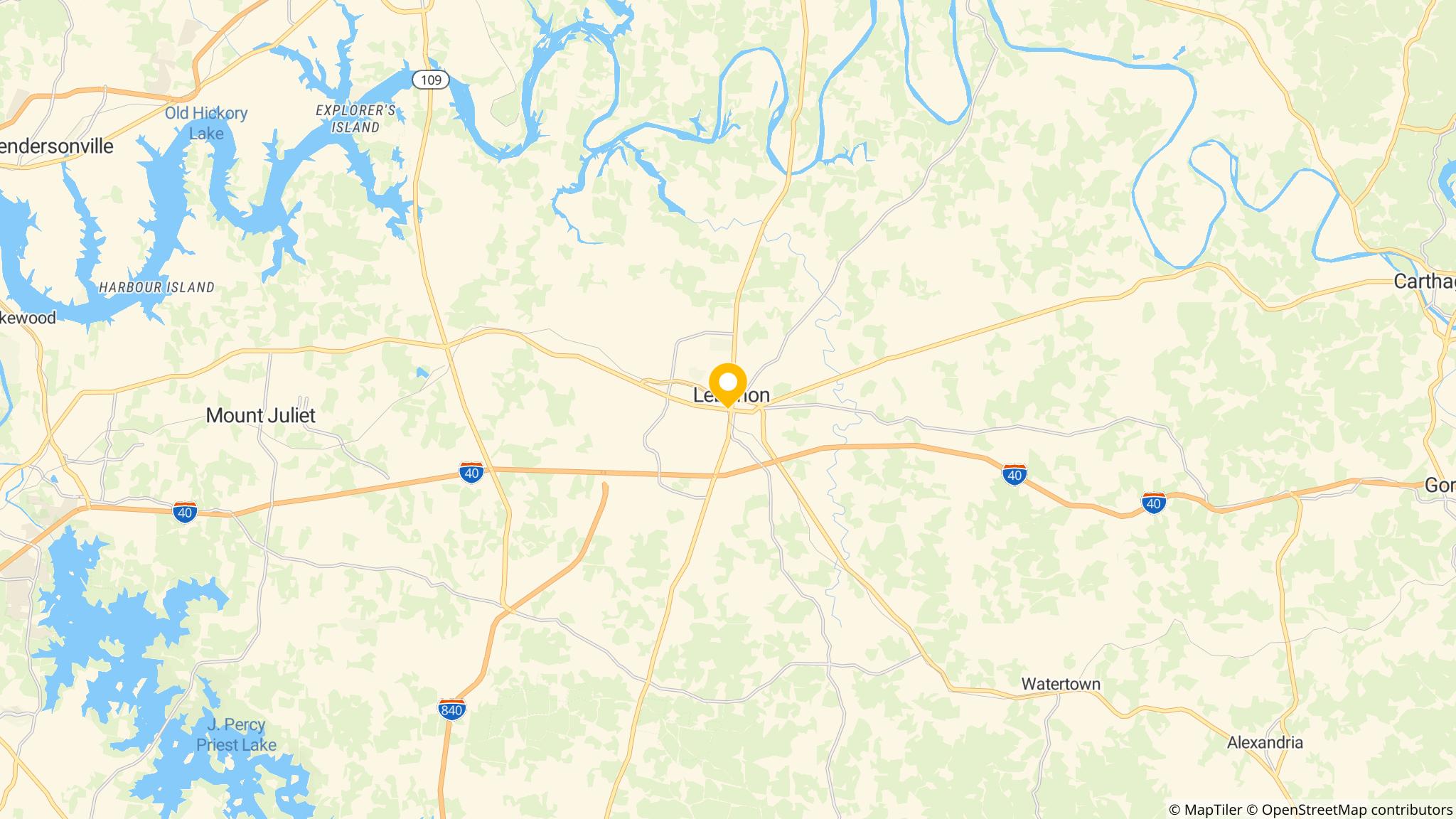 Street map of the ATM area