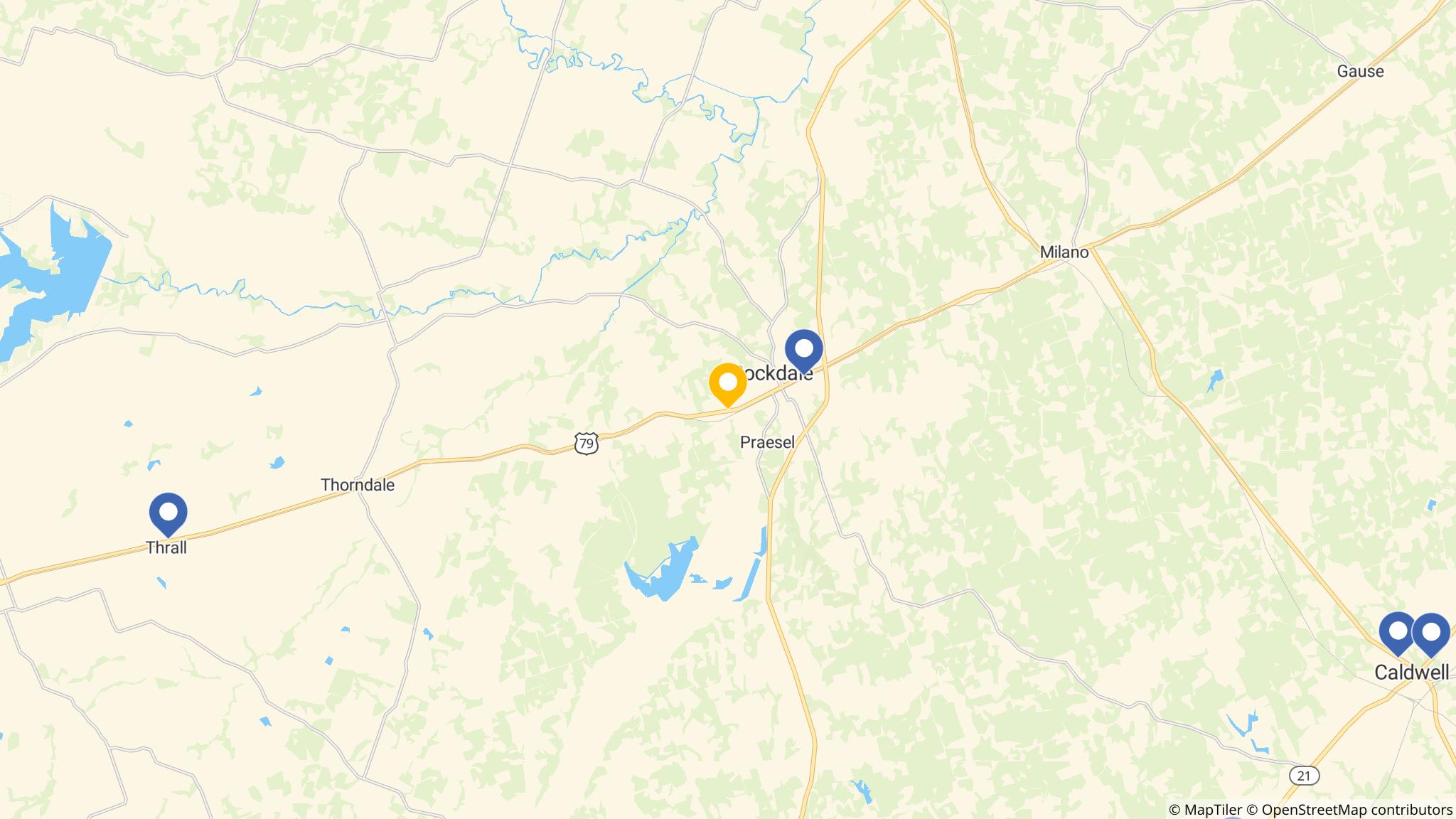 Street map of the ATM area