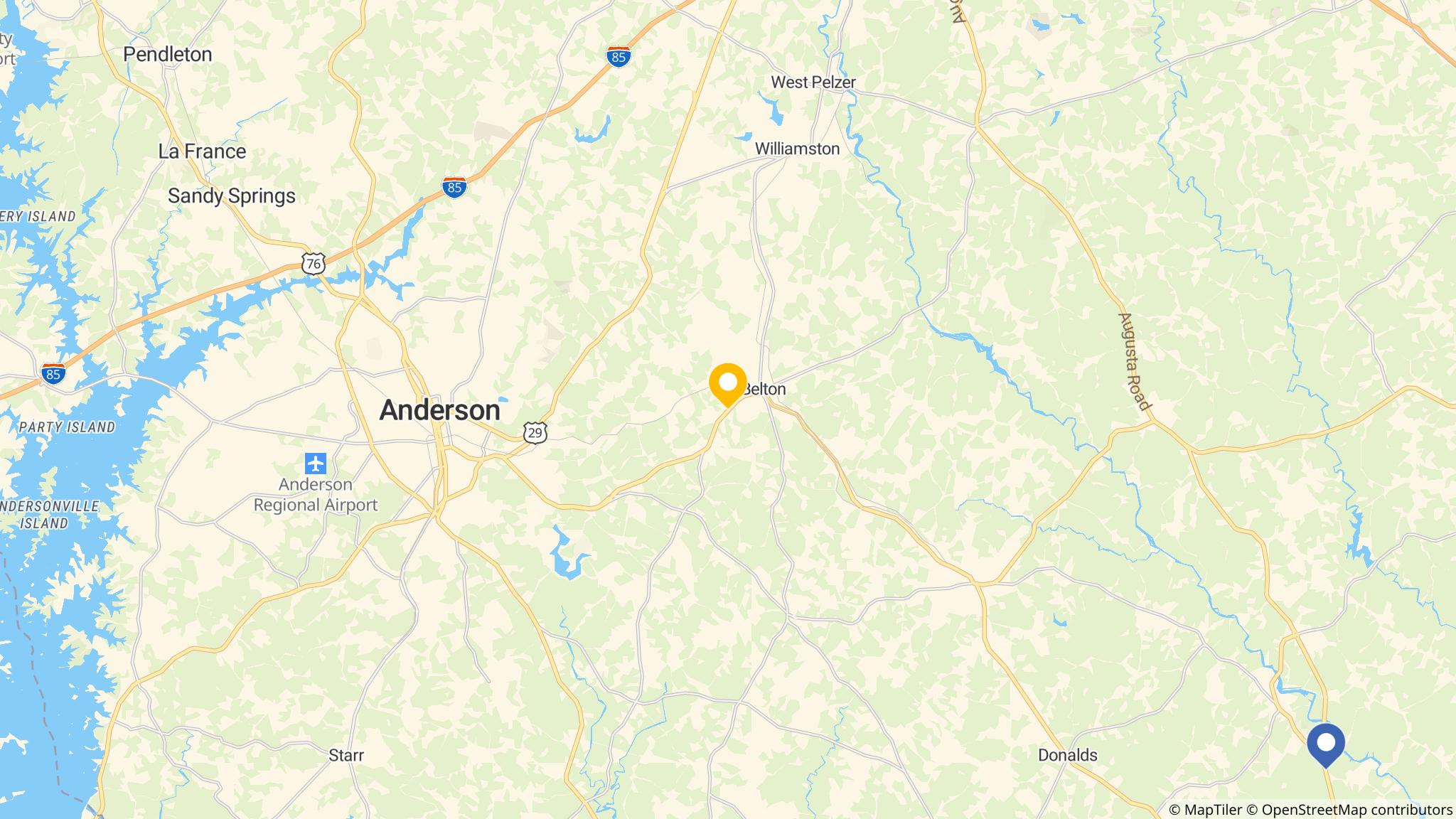 Street map of the ATM area