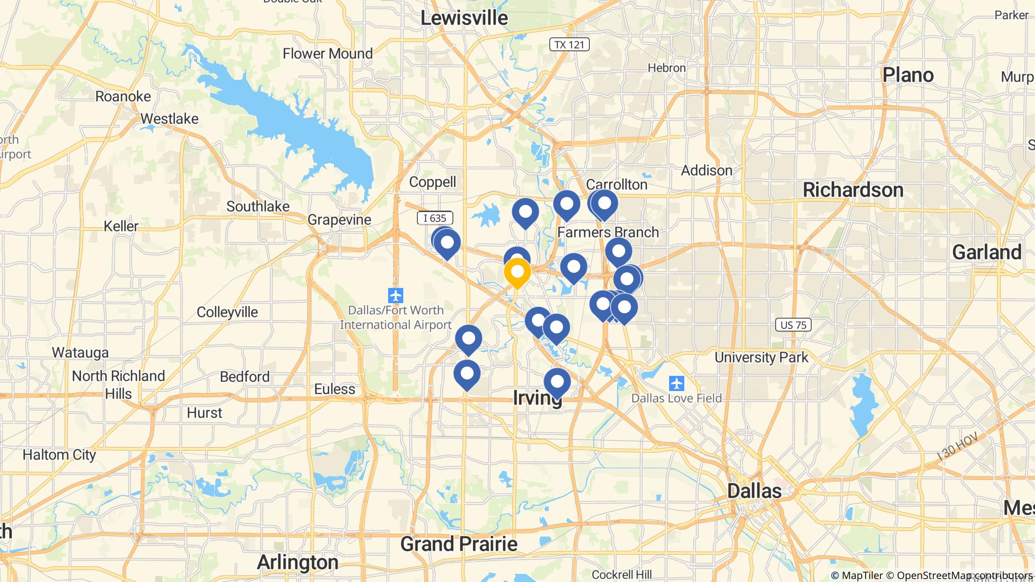 Street map of the ATM area