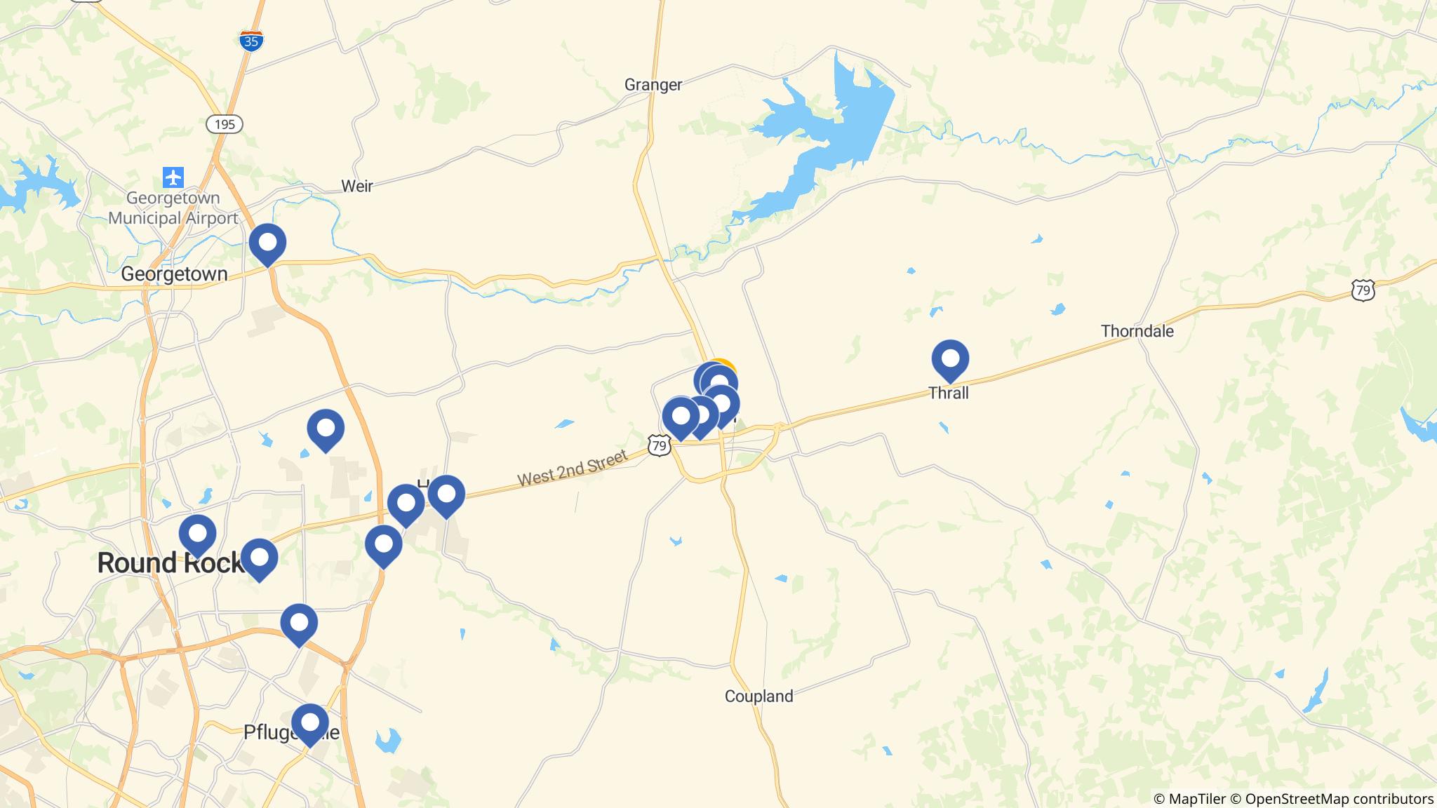 Street map of the ATM area