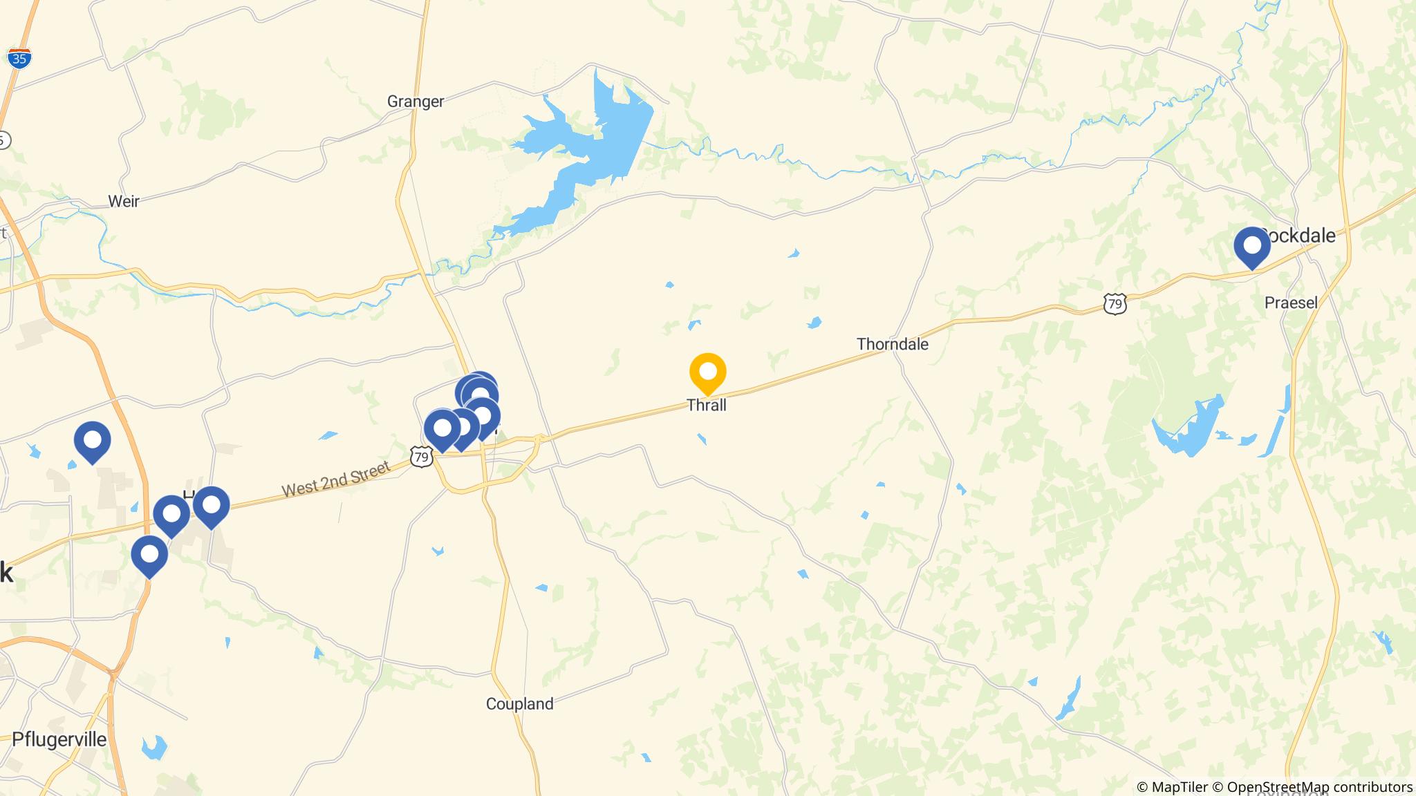 Street map of the ATM area