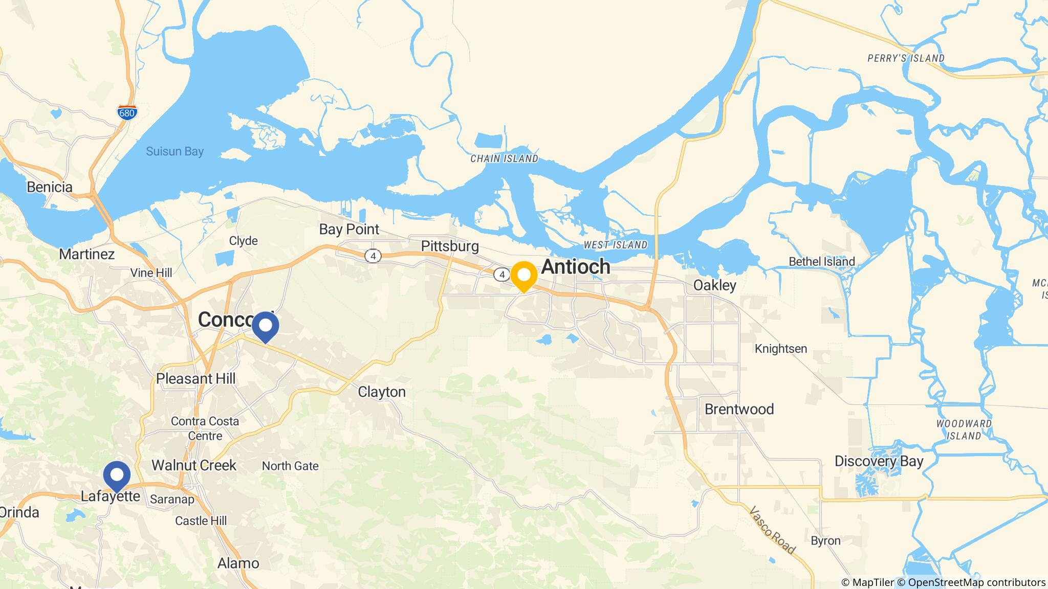 Street map of the ATM area