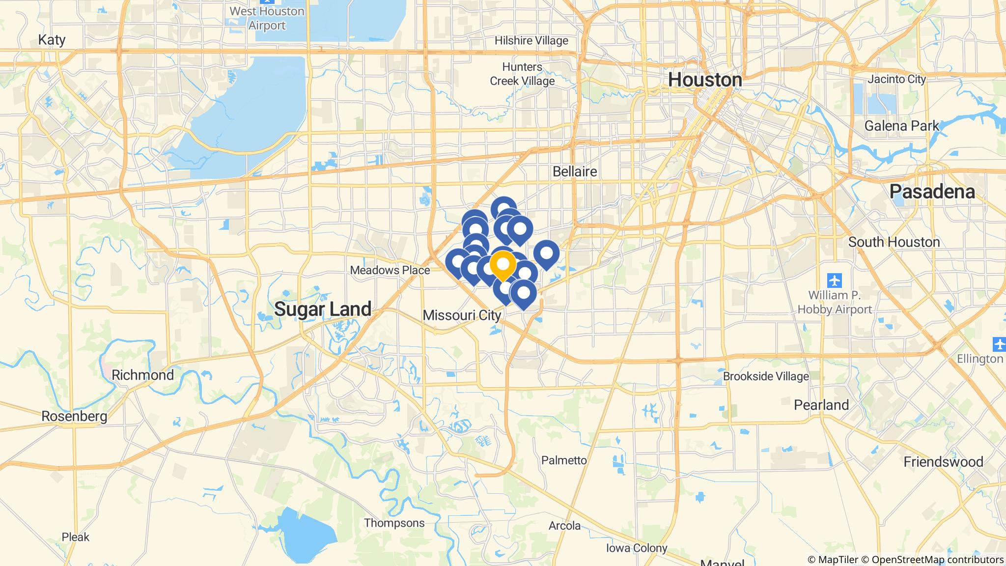 Street map of the ATM area