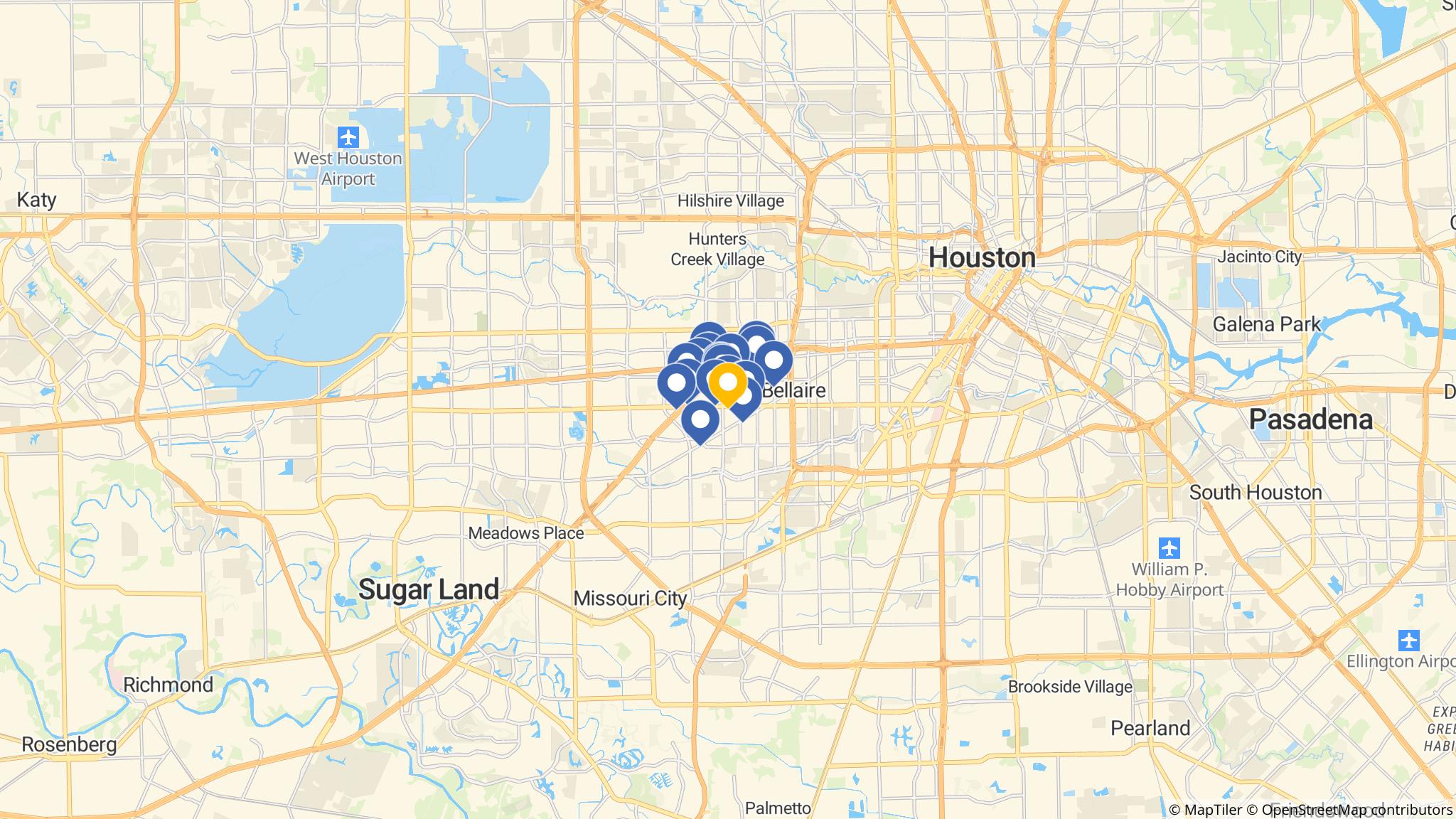 Street map of the ATM area