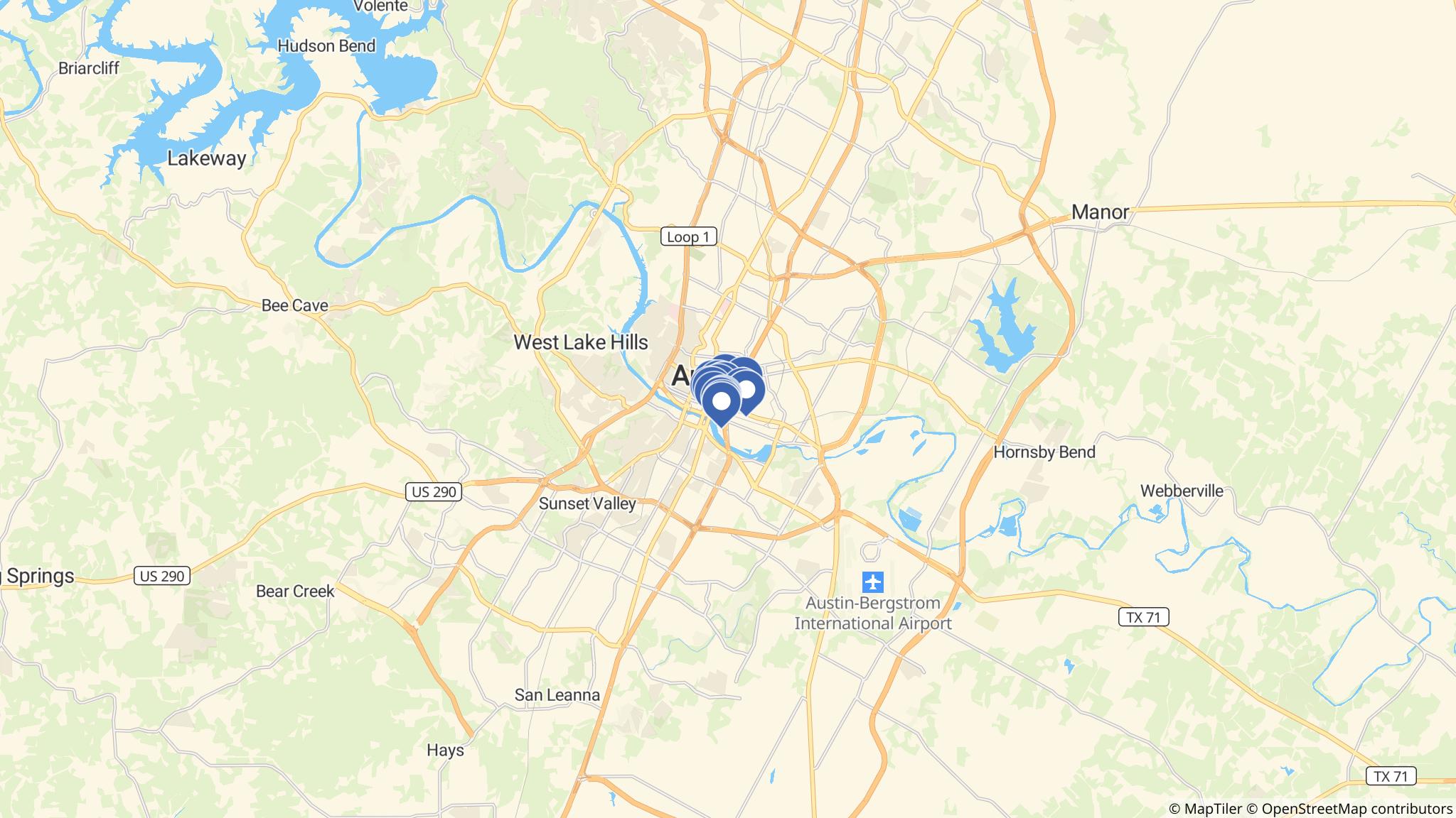 Street map of the ATM area