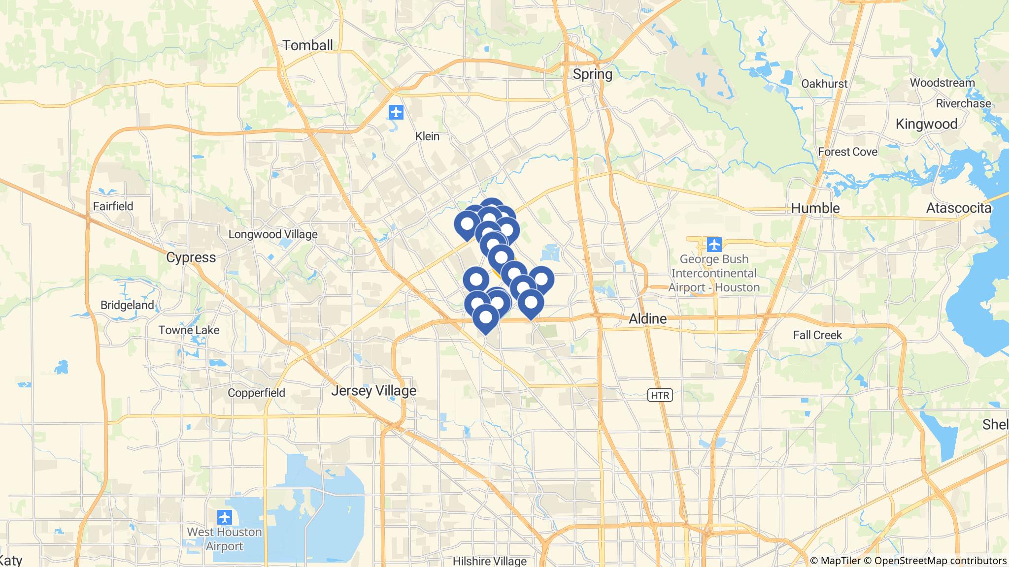 Street map of the ATM area