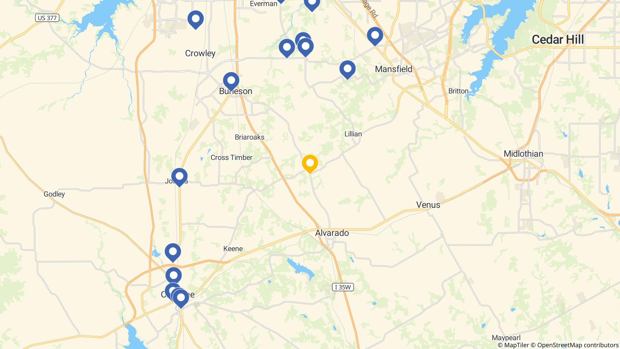 Street map of the ATM area