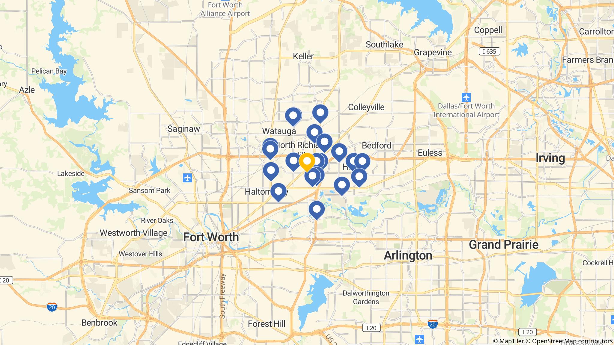 Street map of the ATM area