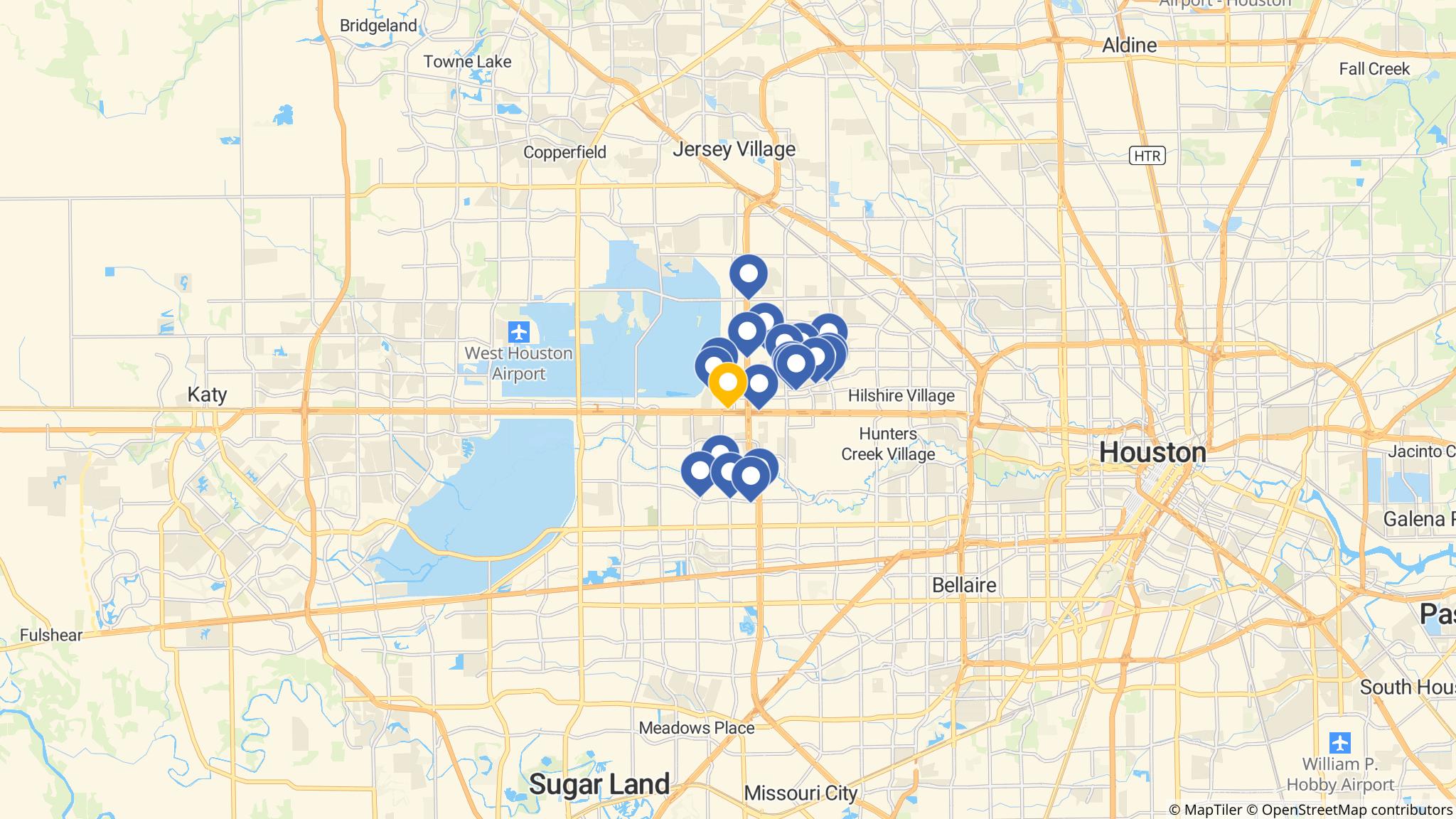 Street map of the ATM area