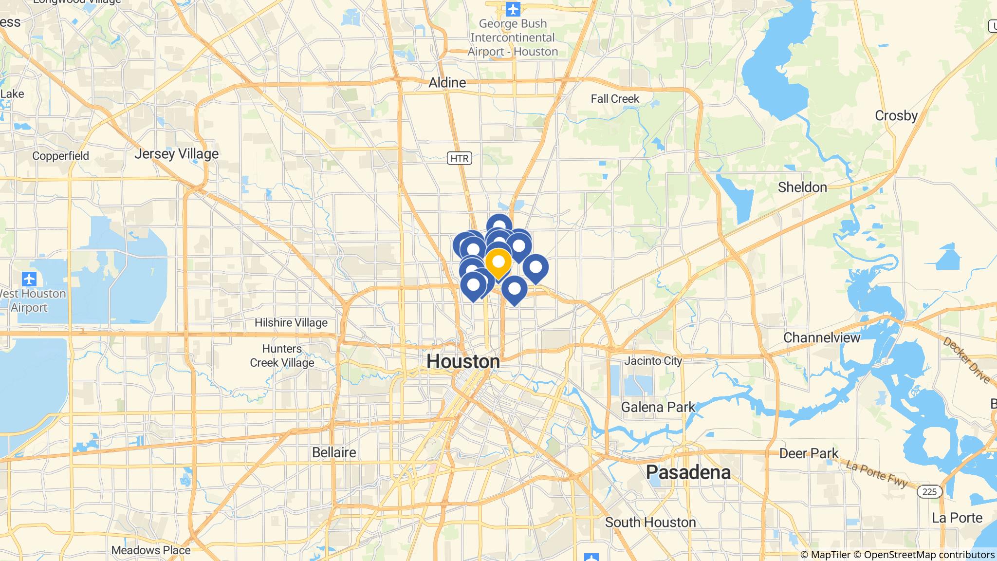 Street map of the ATM area