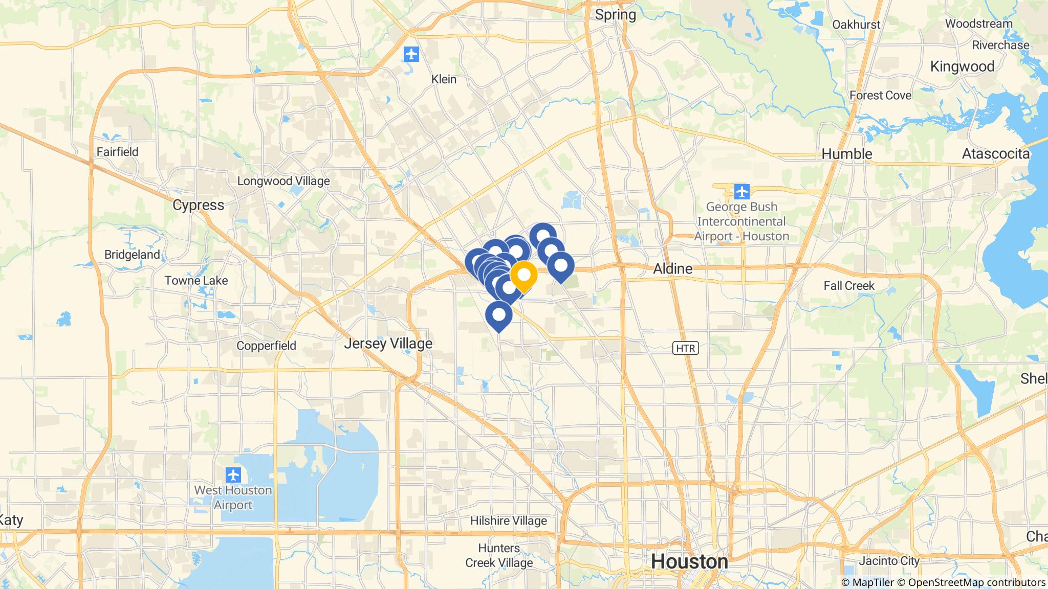 Street map of the ATM area