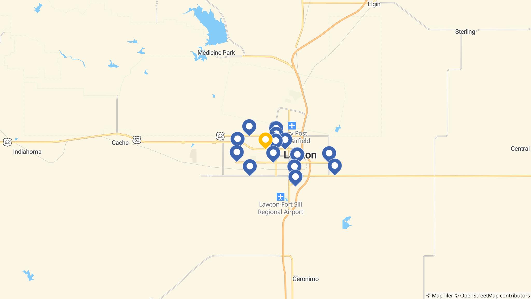Street map of the ATM area