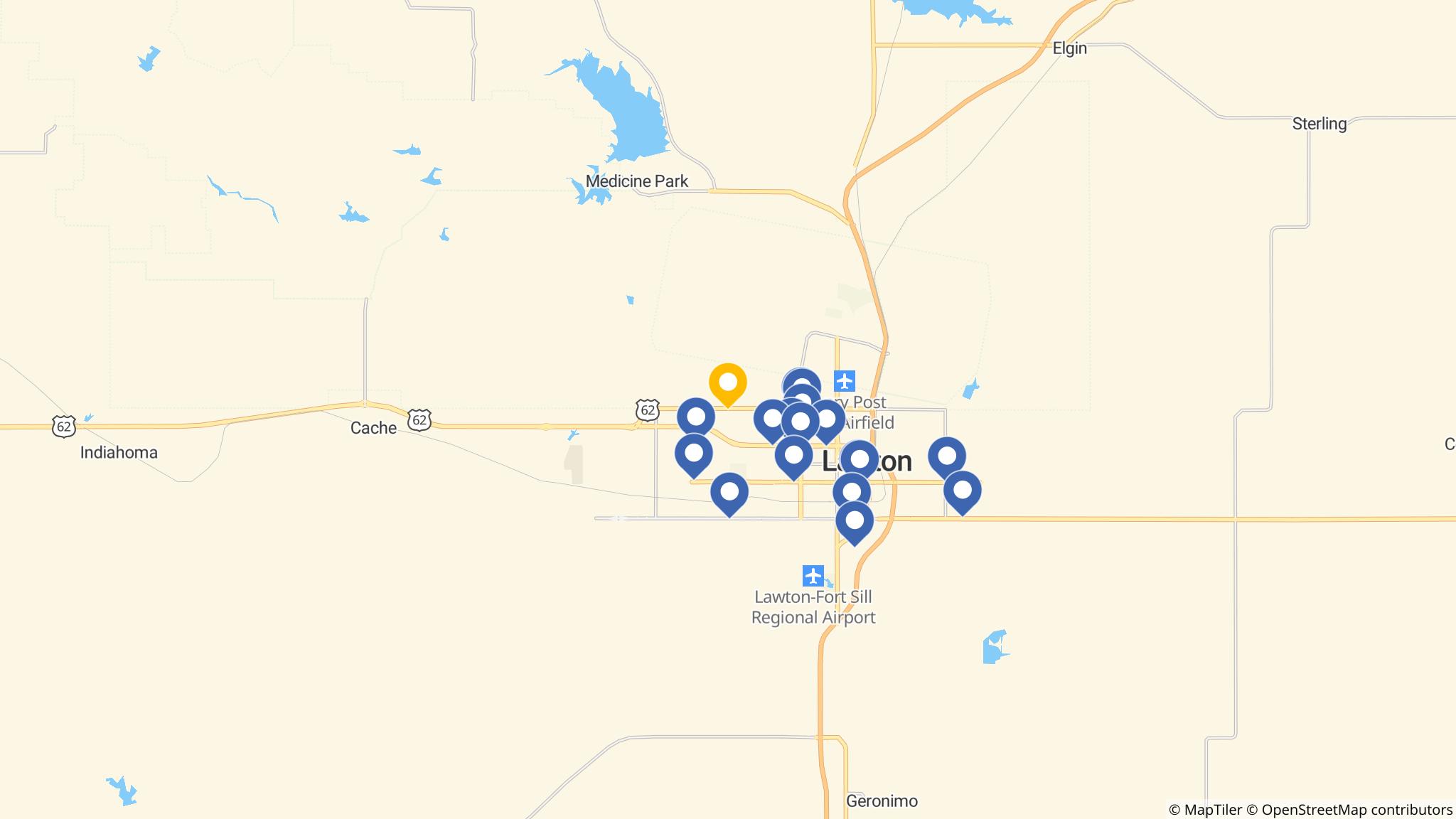 Street map of the ATM area