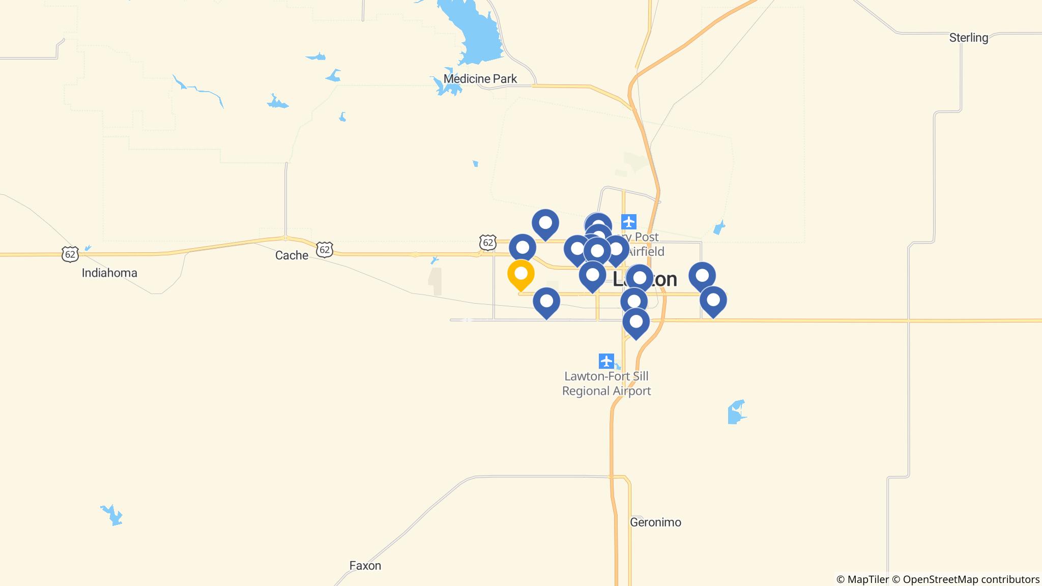 Street map of the ATM area