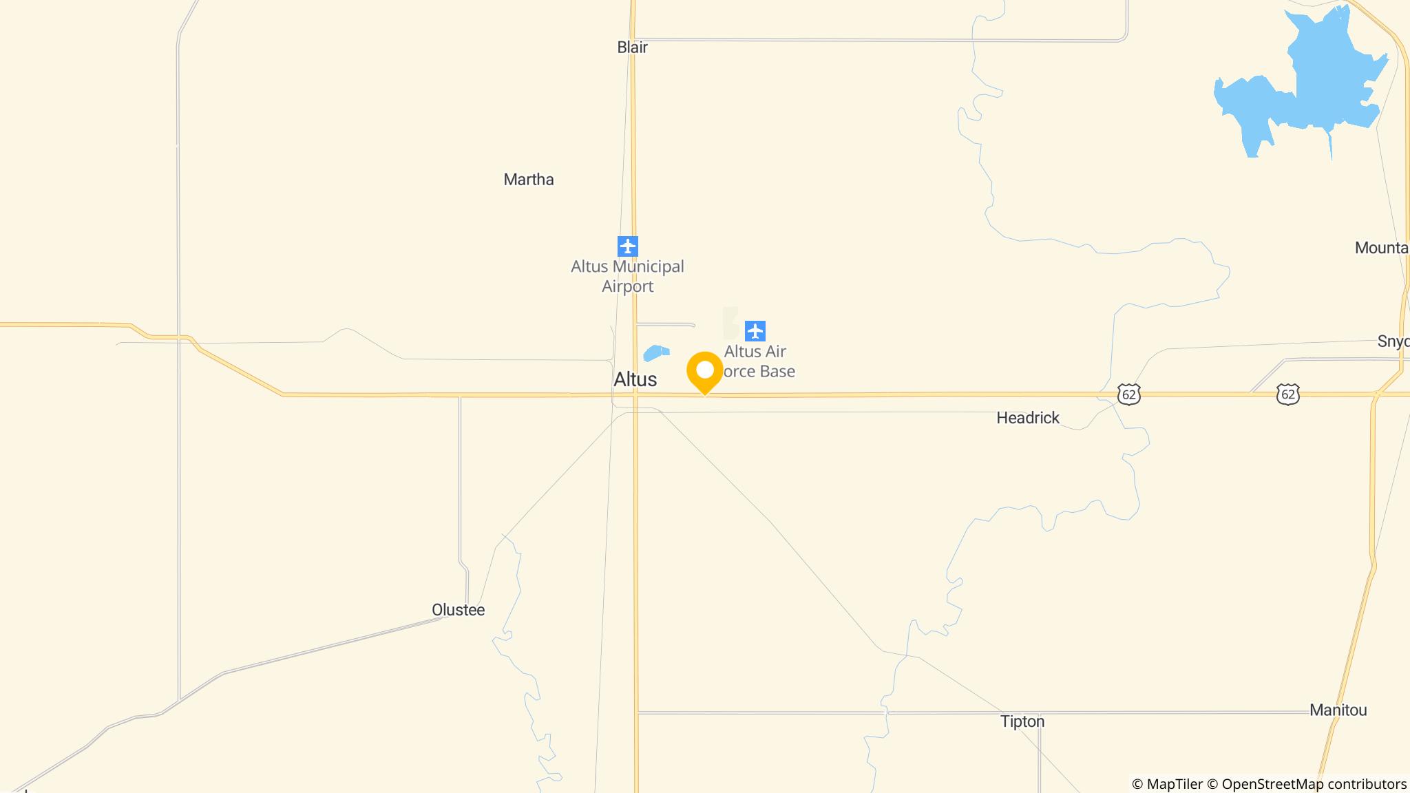 Street map of the ATM area