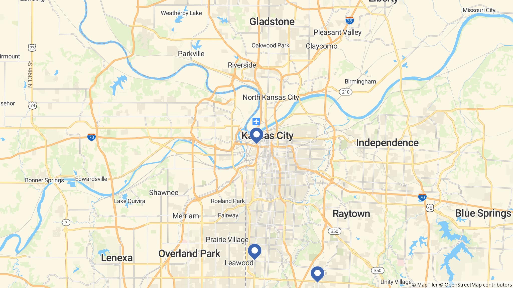 Street map of the ATM area