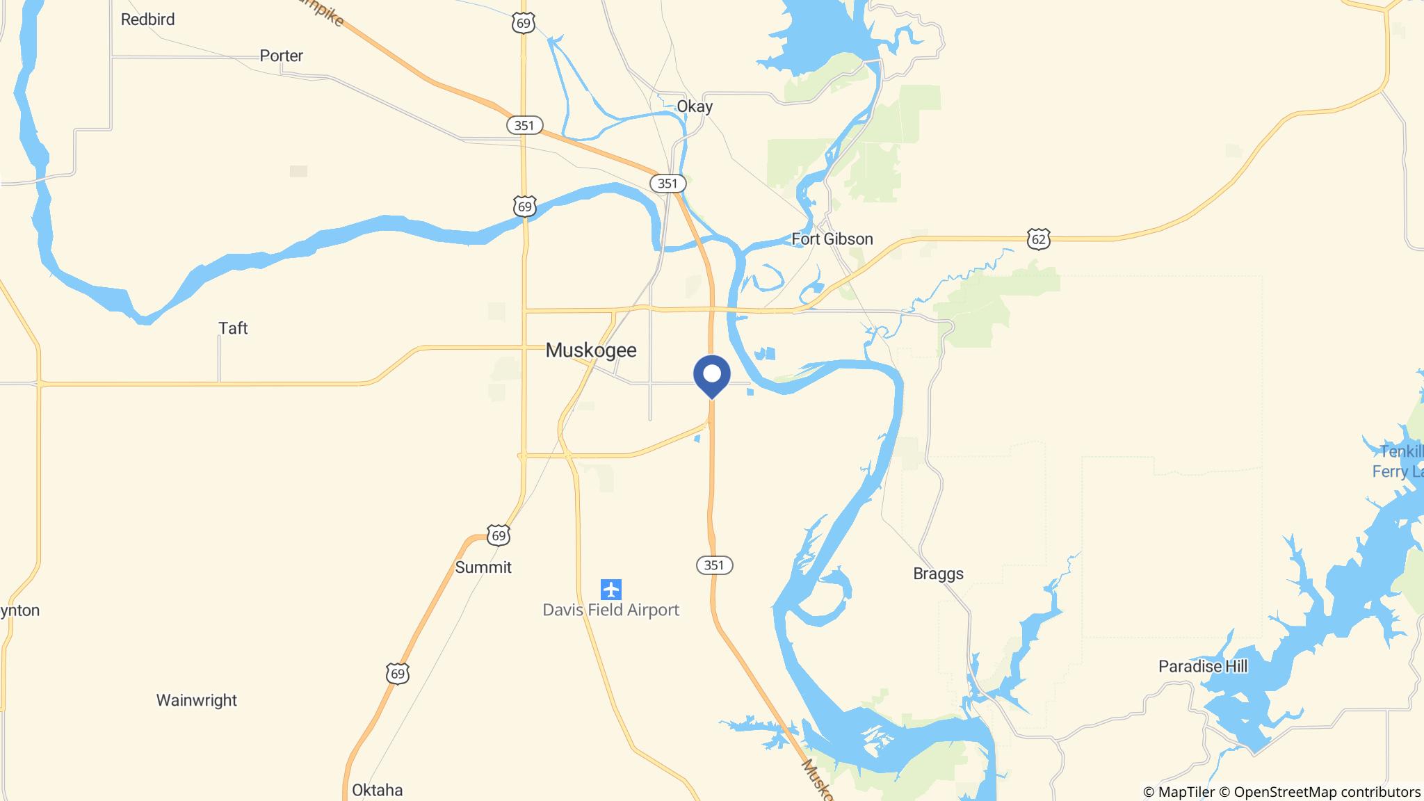 Street map of the ATM area