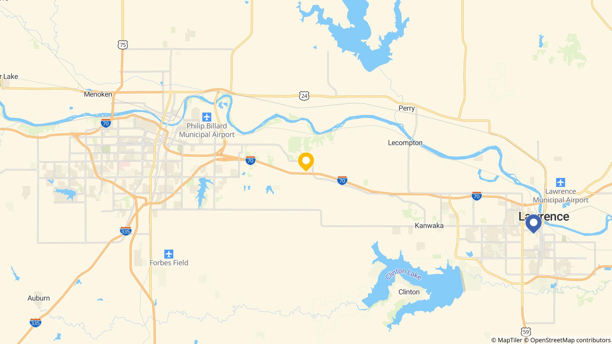 Street map of the ATM area