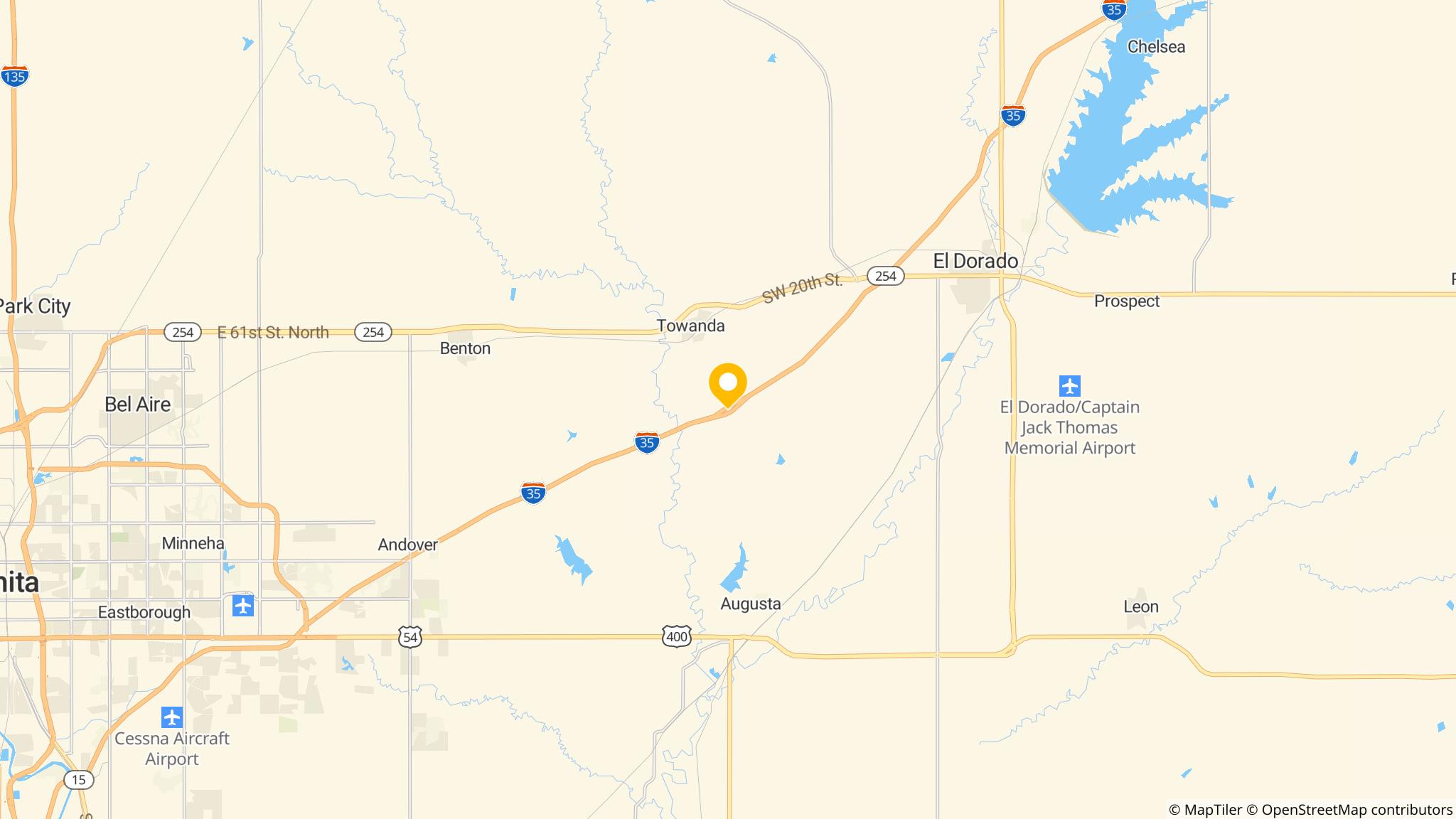 Street map of the ATM area