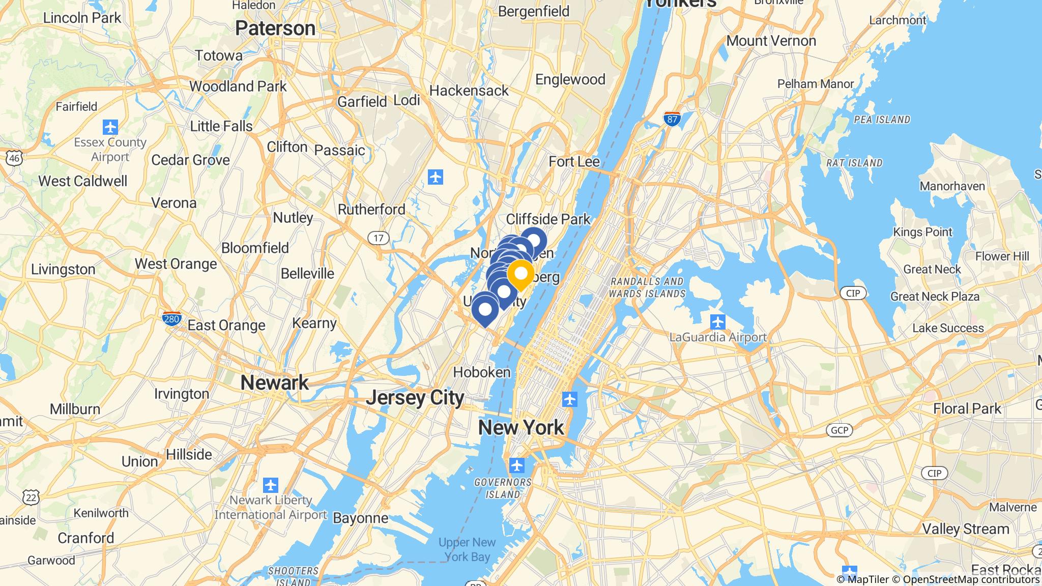 Street map of the ATM area