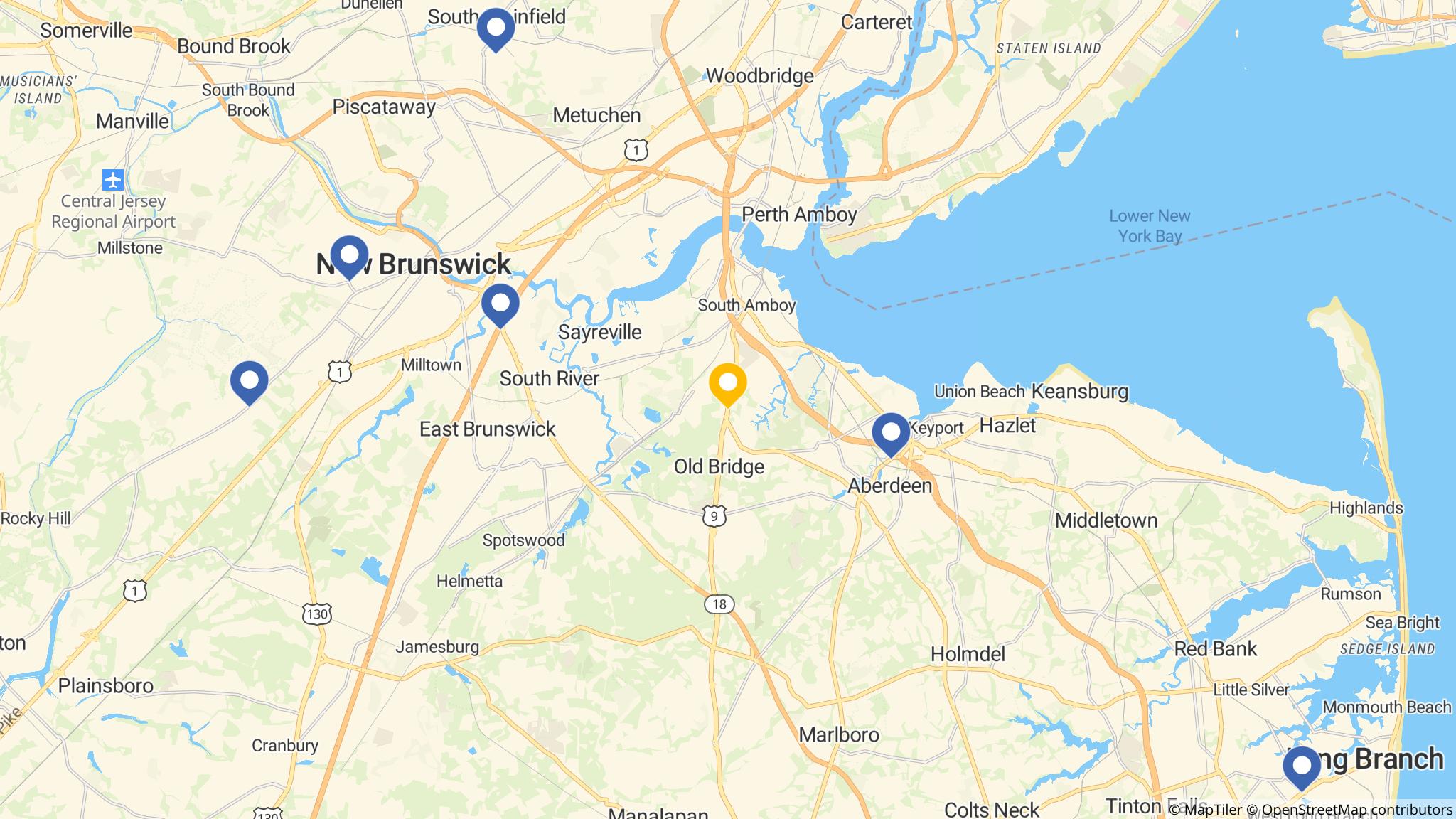 Street map of the ATM area