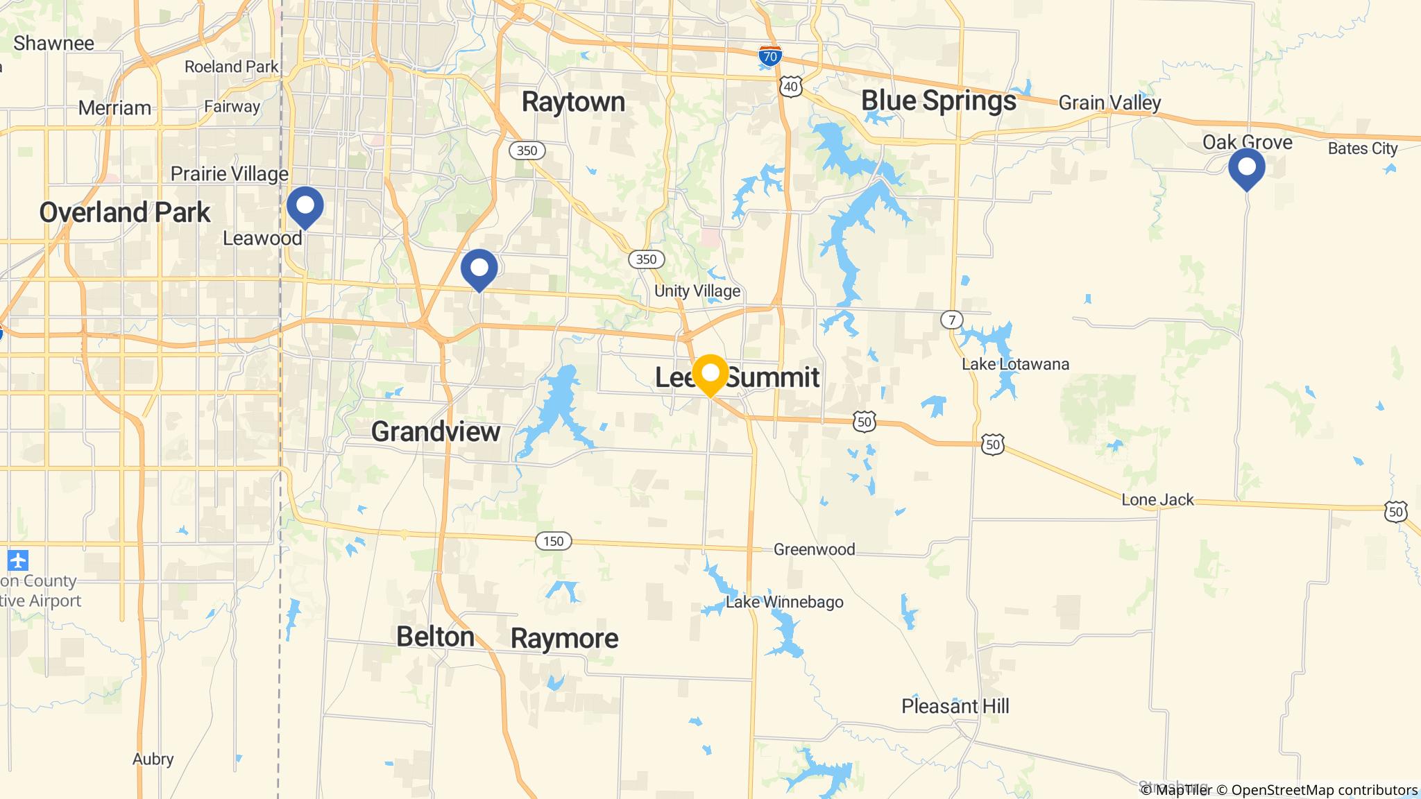 Street map of the ATM area