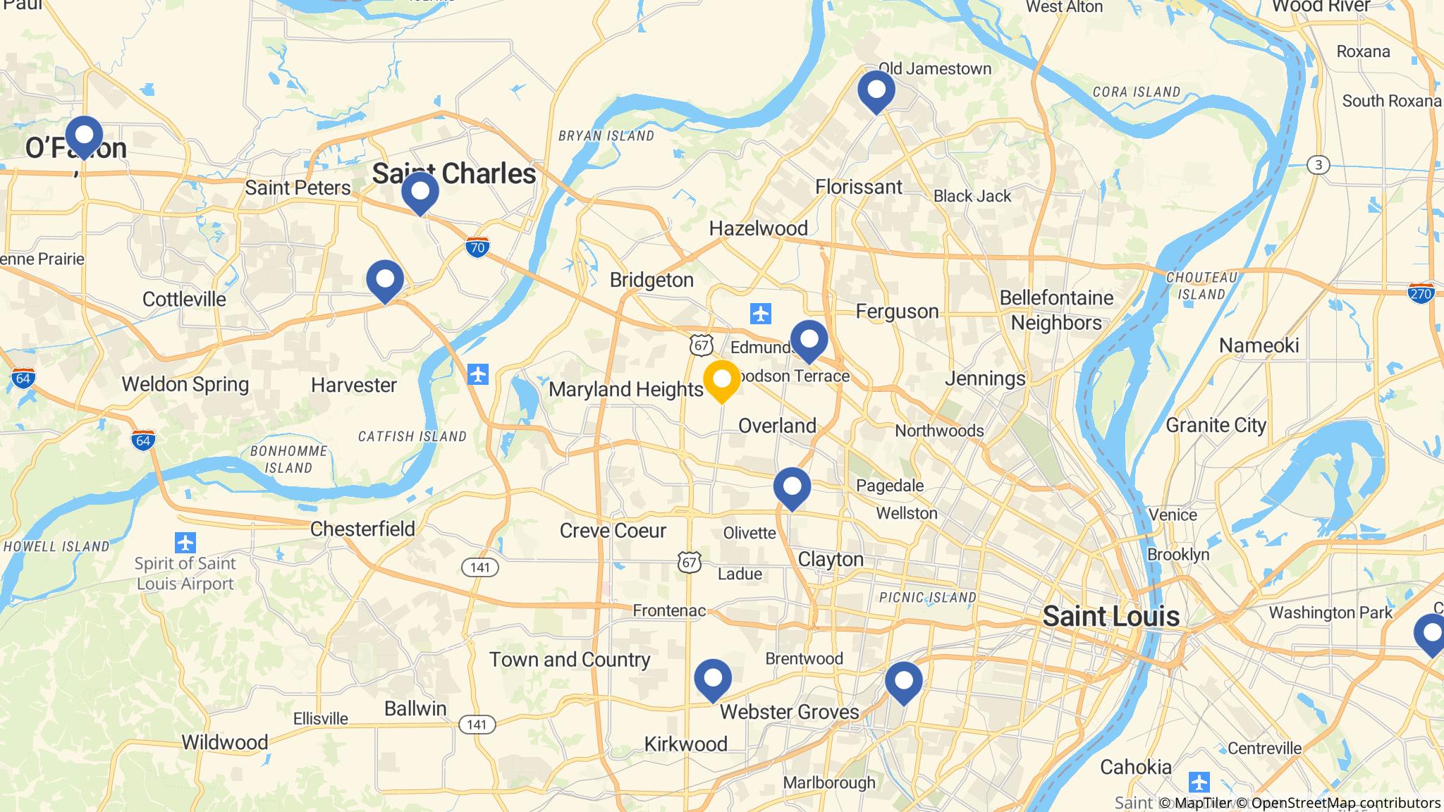 Street map of the ATM area