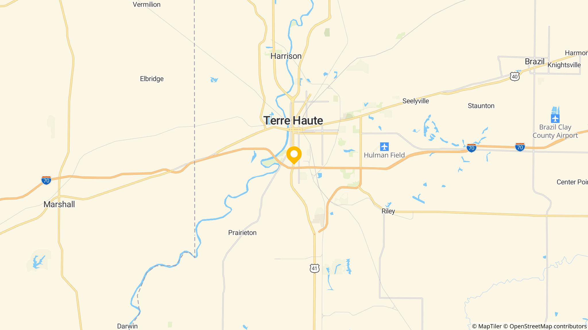 Street map of the ATM area