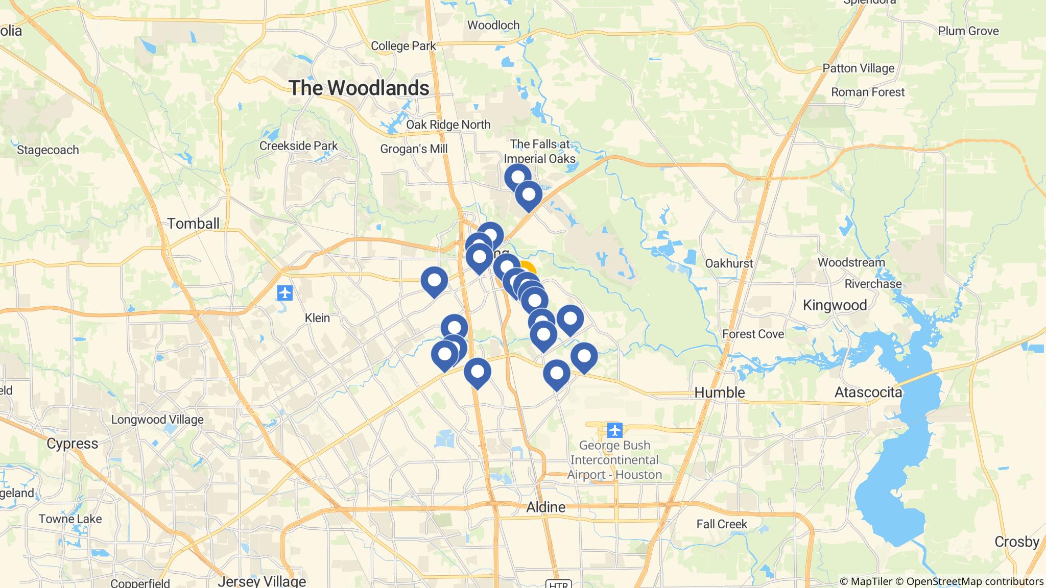Street map of the ATM area