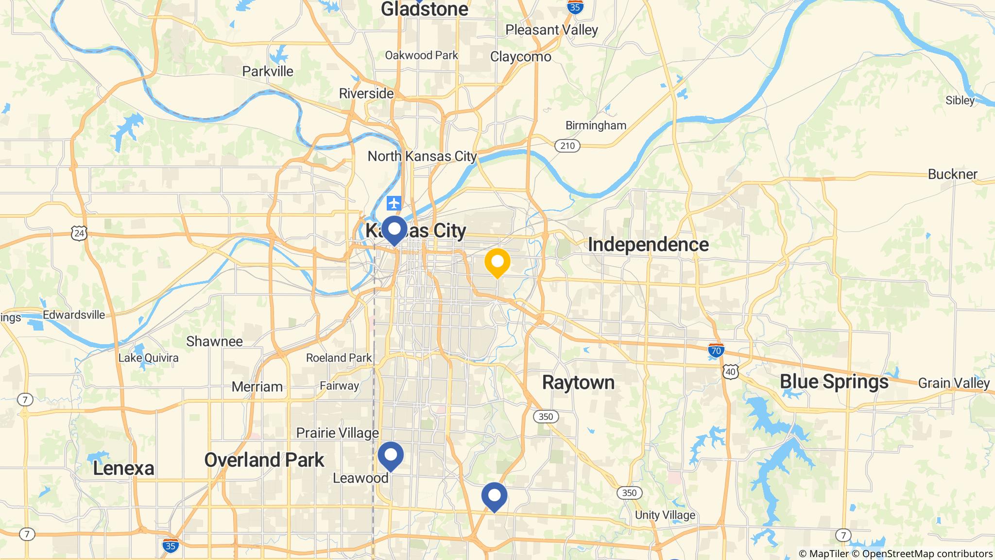 Street map of the ATM area