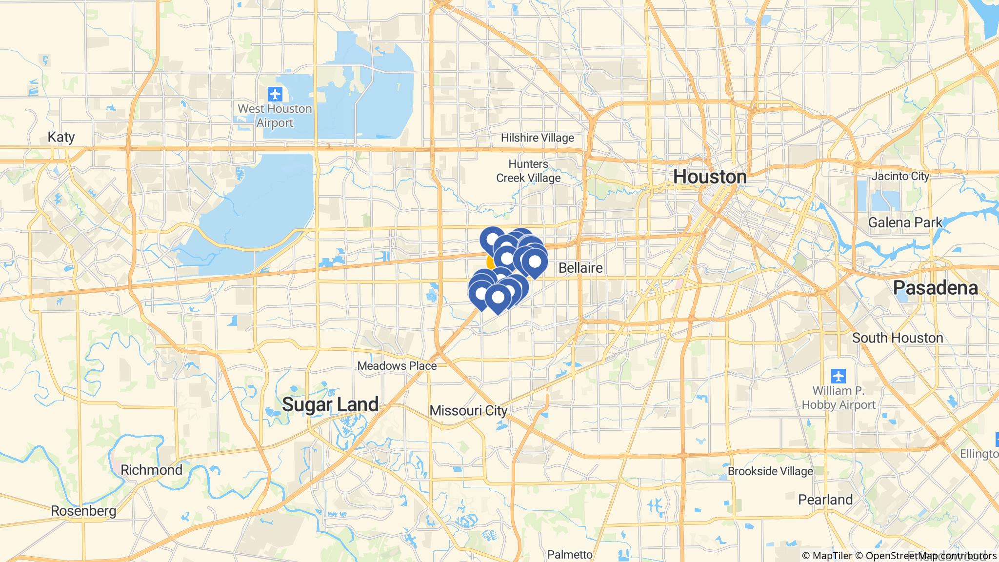 Street map of the ATM area
