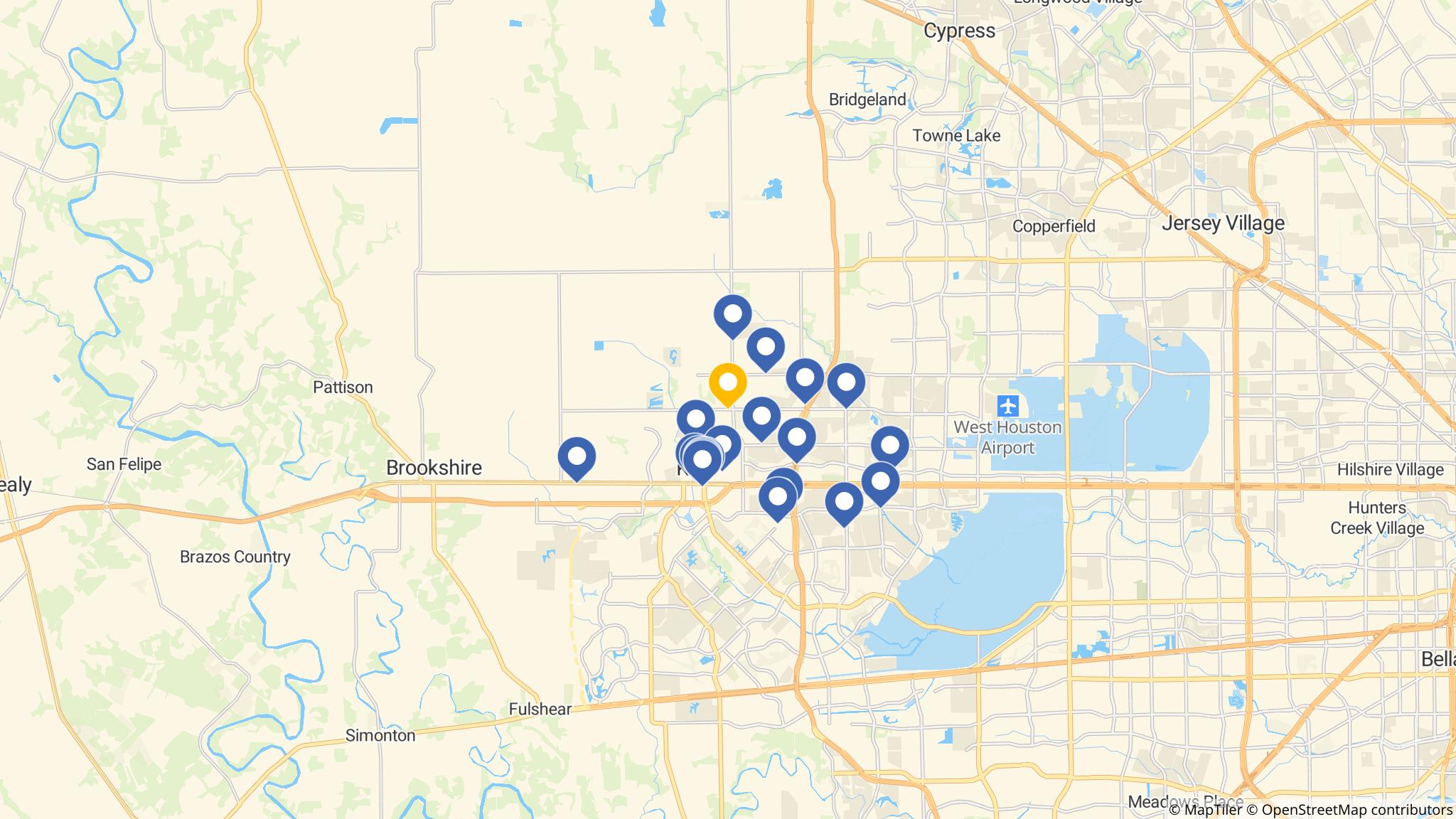 Street map of the ATM area