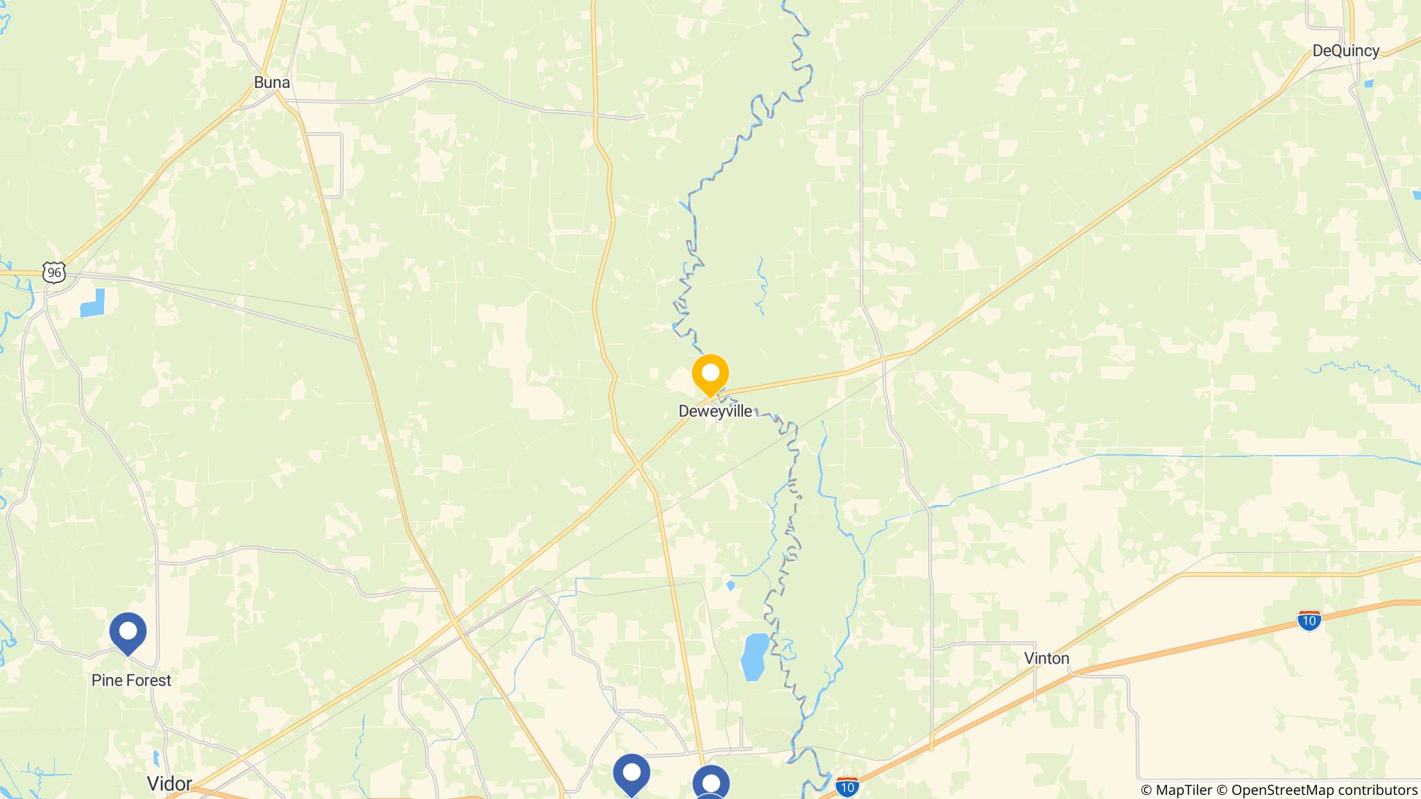 Street map of the ATM area