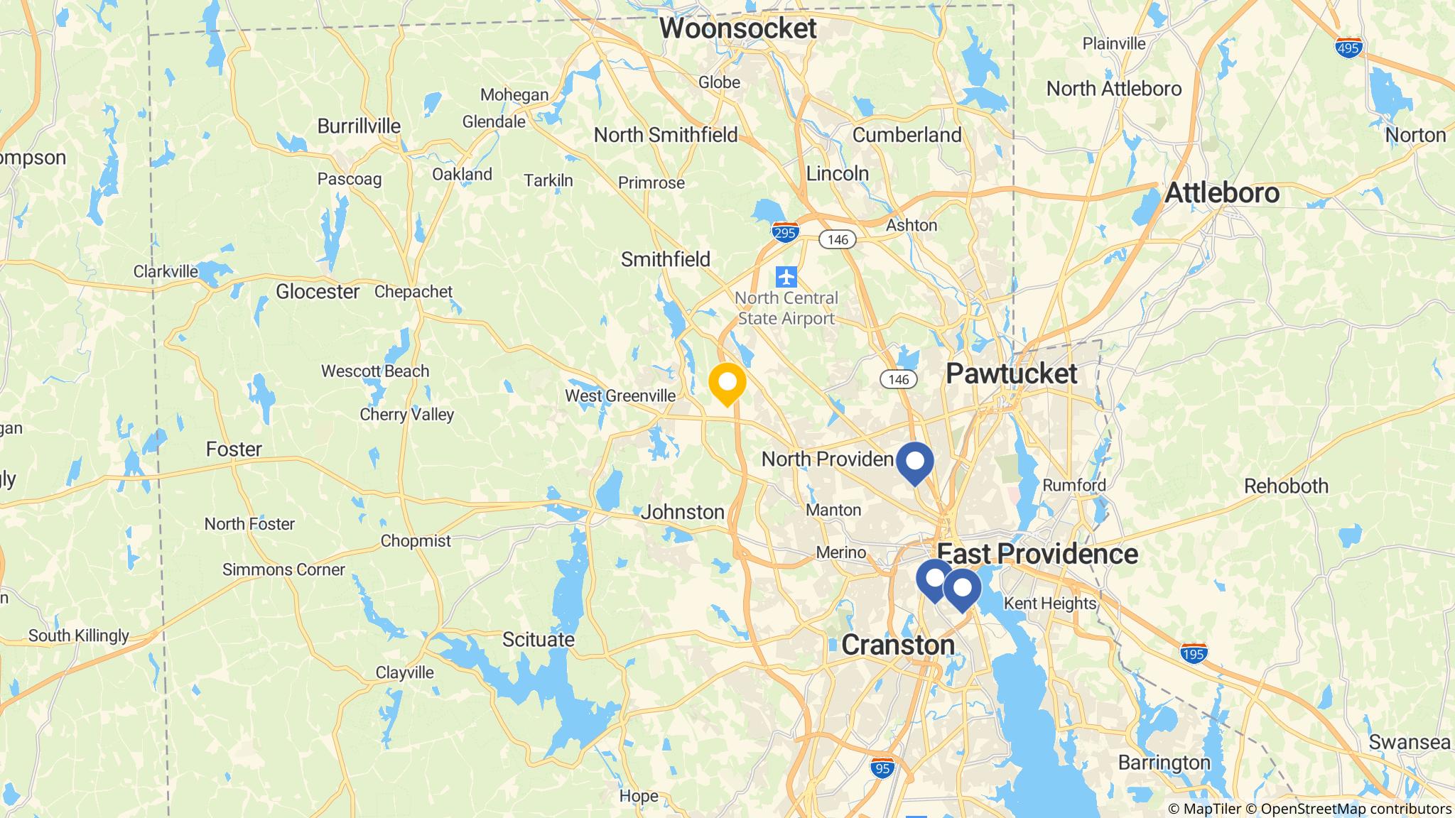 Street map of the ATM area