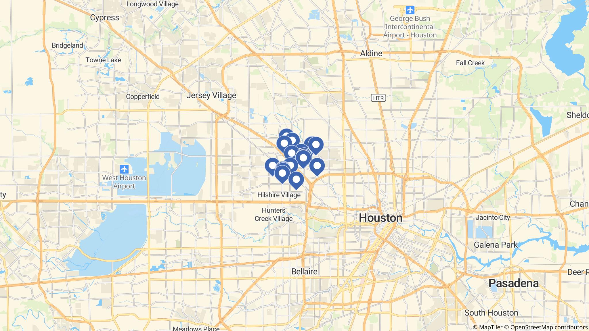 Street map of the ATM area