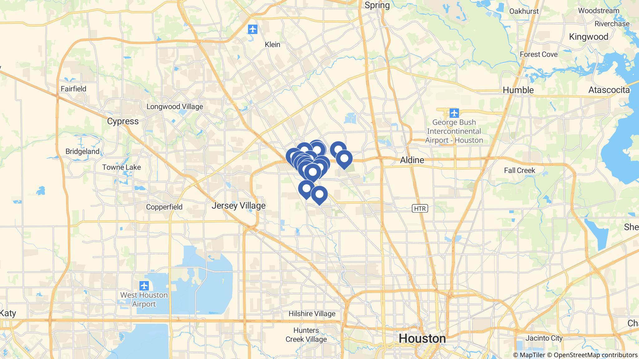 Street map of the ATM area