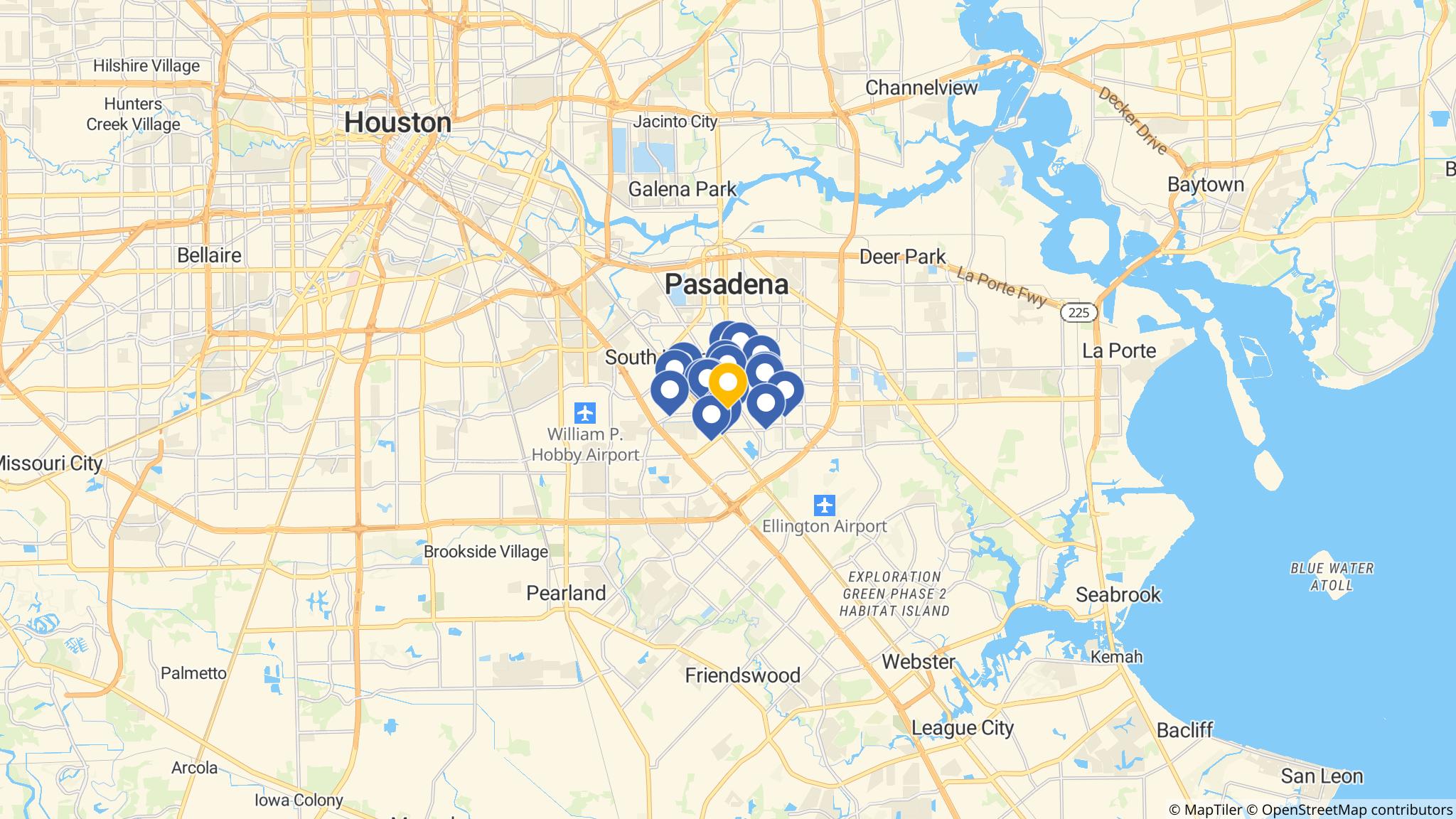 Street map of the ATM area